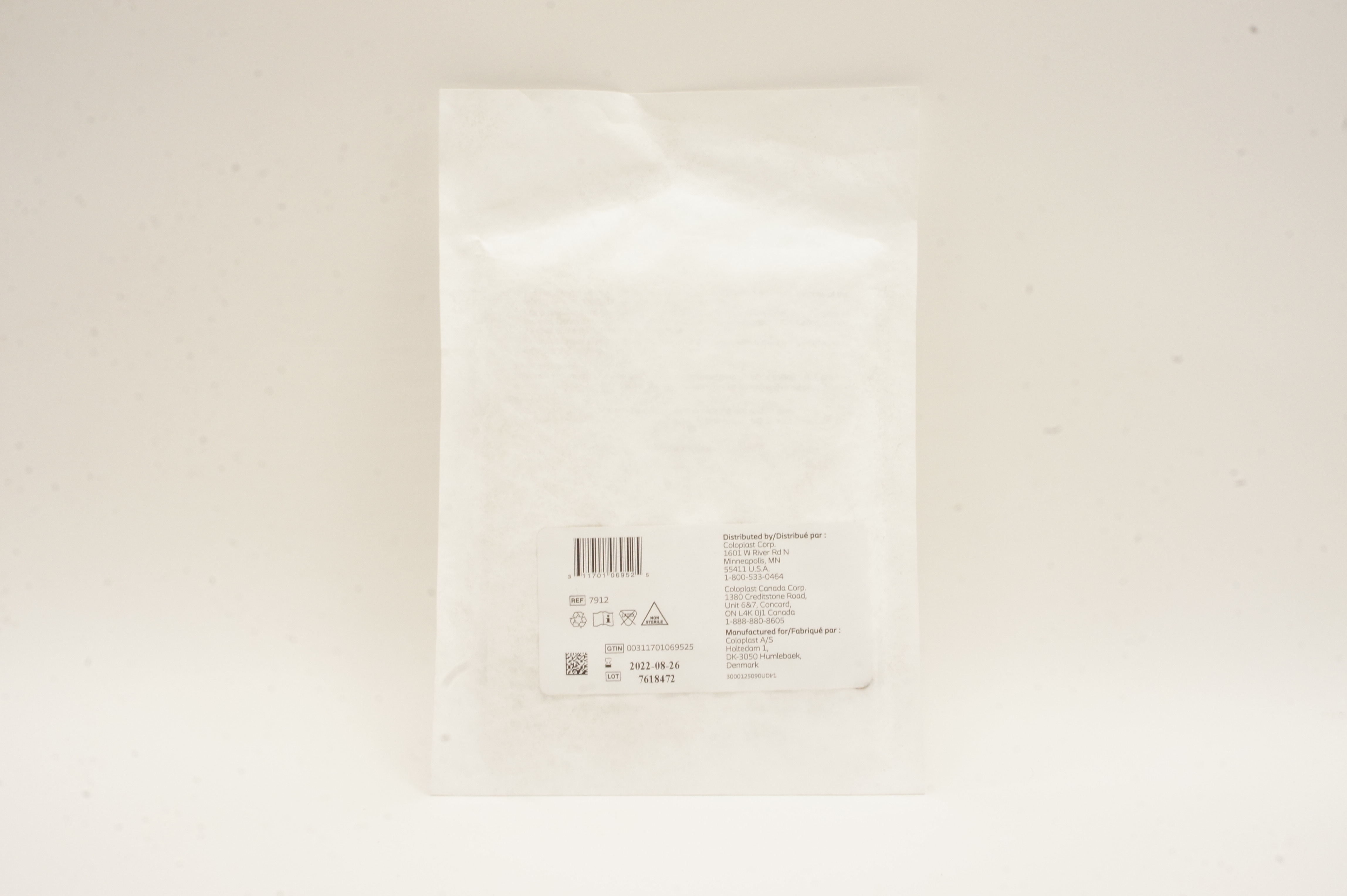 Coloplast 7912 InterDry Moisture-Wicking Fabric w/Antimicrobial Silver 10x36inch