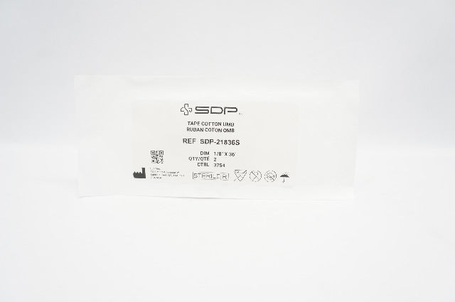 SDP SDP-21836S Tape Cotton UMB Ruban Cotton OMB 1/8inch x 36inch - Pack of 2