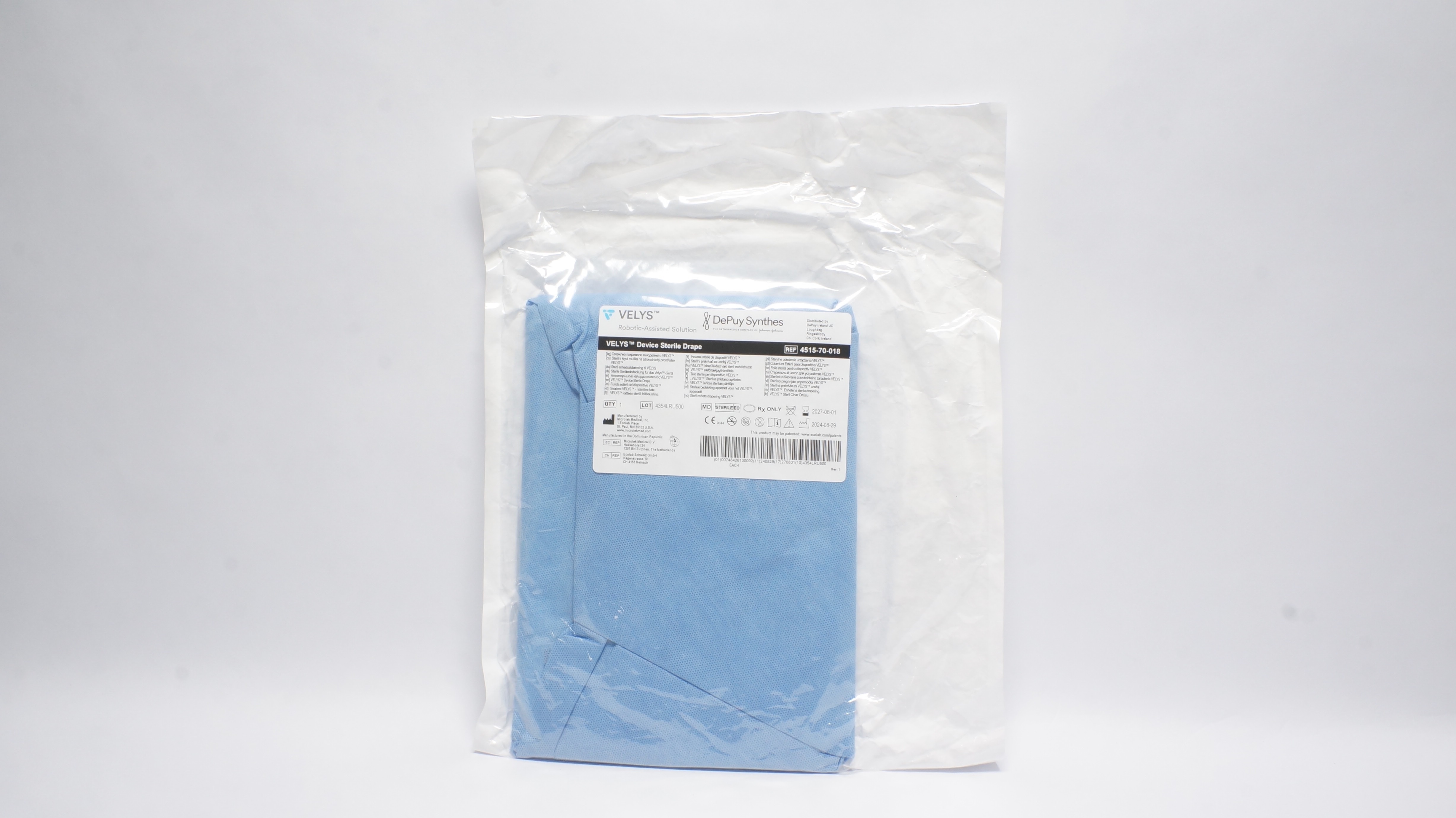 Microtek 4515-70-018 Velys DePuy SynthesDevice Sterile Drape