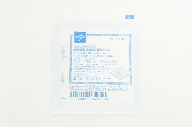 Medline NON21420 Woven USP Type VII Gauze Sponges, 8-Ply, 2inch x 2inch