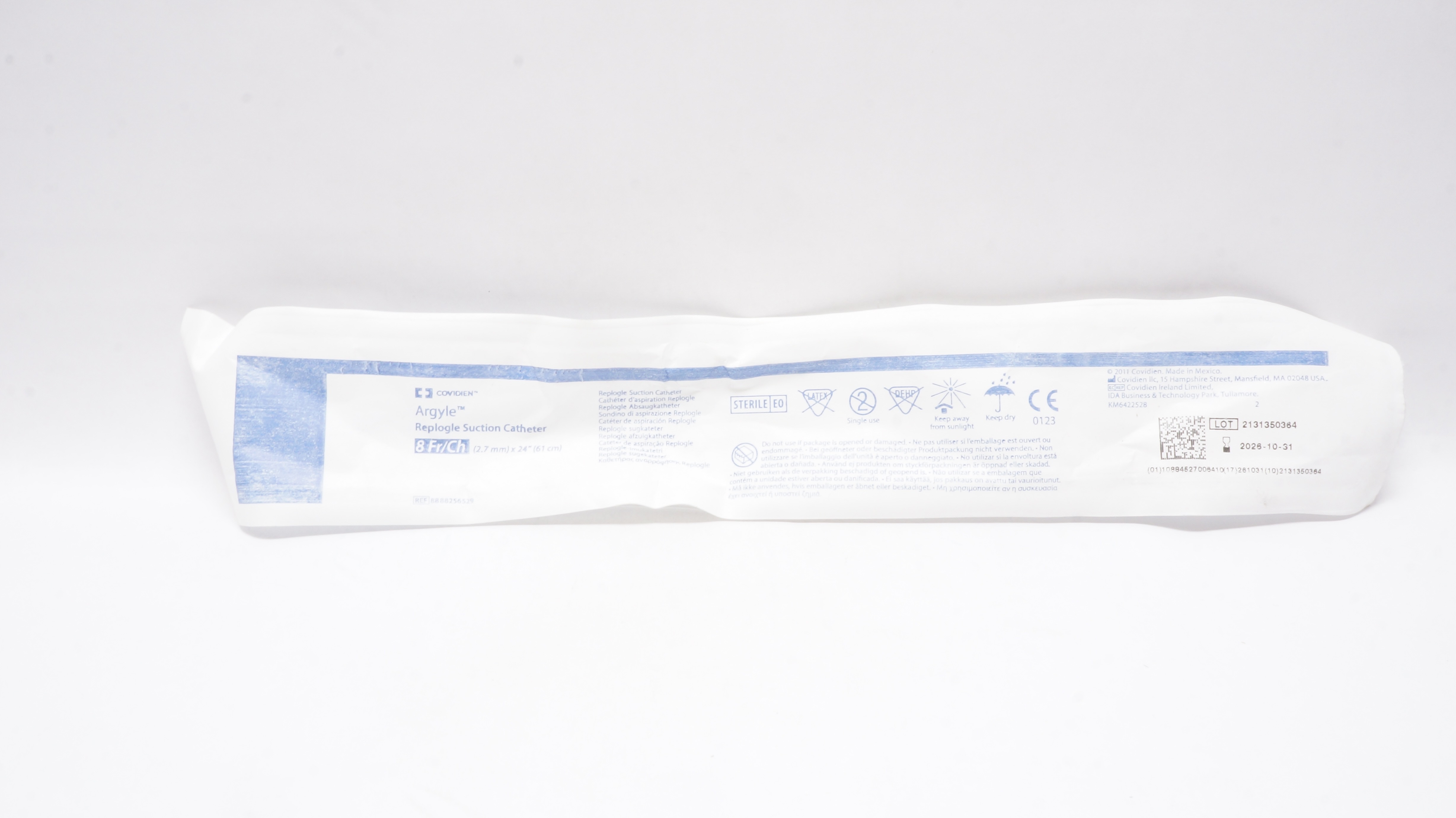 Covidien 8888256529 Argyle Replogle Suction Cath. 8Fr/Ch x 24 inch