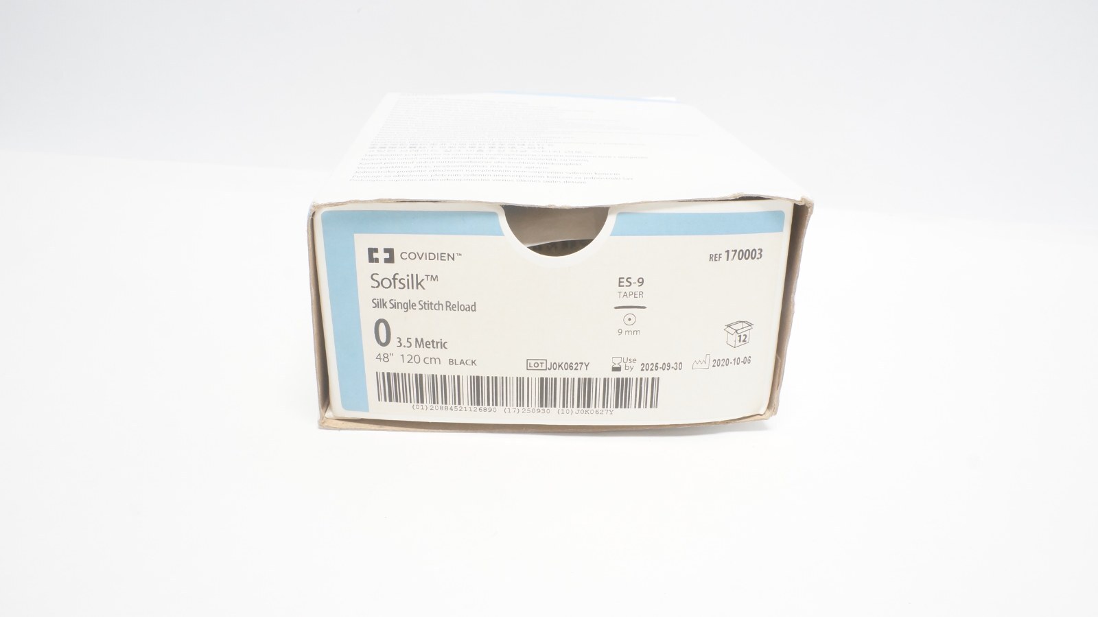 Covidien 170003 Sofsilk Silk Single Stitch Reload 0 3.5 Metric