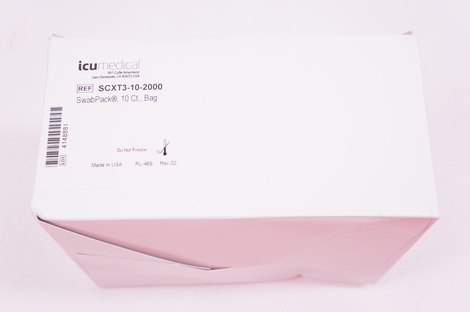 ICU Medical SCXT3-10-2000 Swab Pack - Box of 10