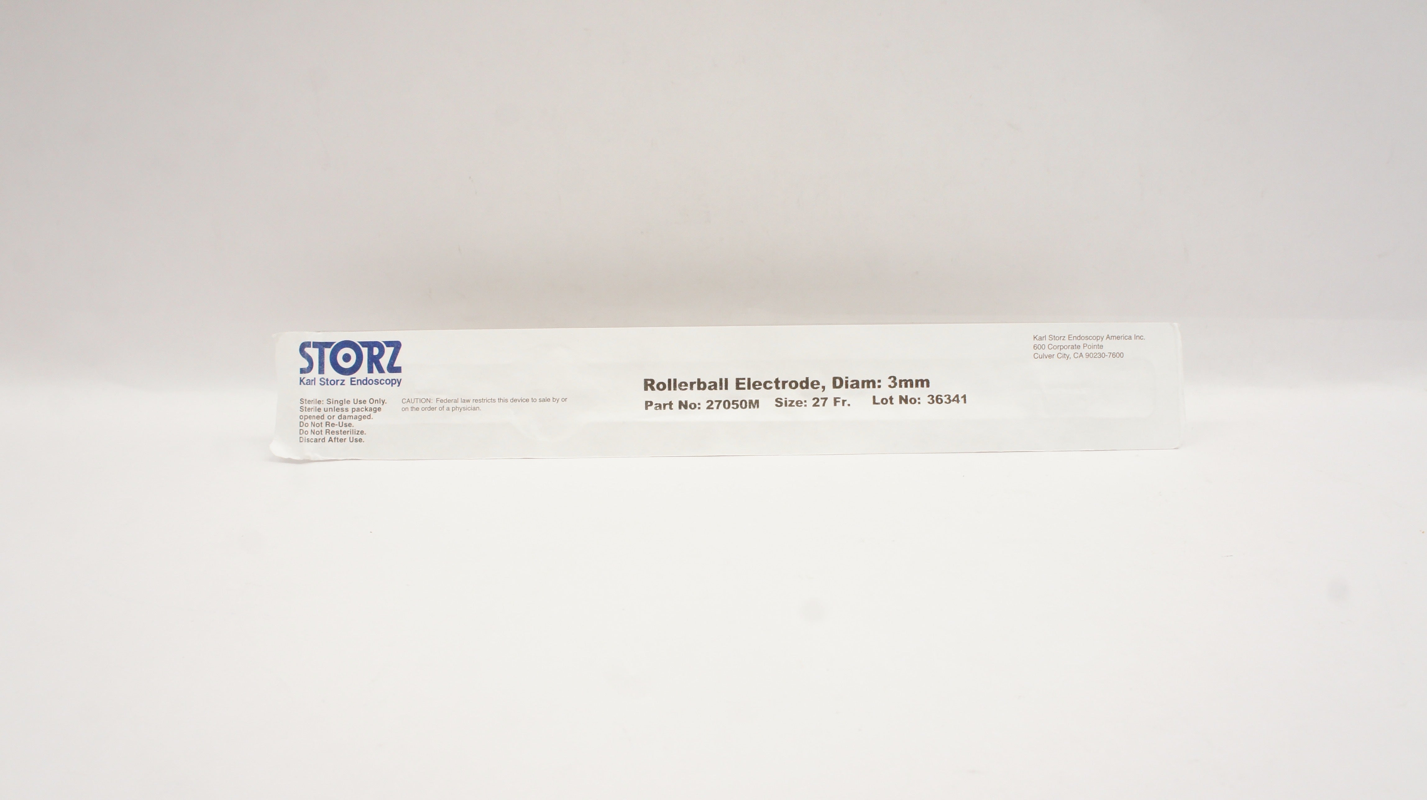Karl Storz 27050M Rollerball Electrode 27 Fr., 3mm