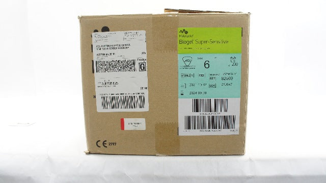 Molnlycke Health Care 82560 Biogel Super-Sensitive Surgical Gloves Size 6 - Case of 200