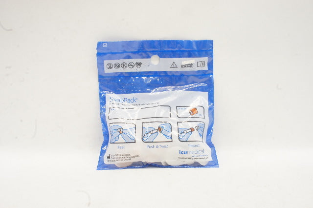 ICU Medical 308 SwabPack Disinfecting Caps for Needlefree Connectors -Pack of 10