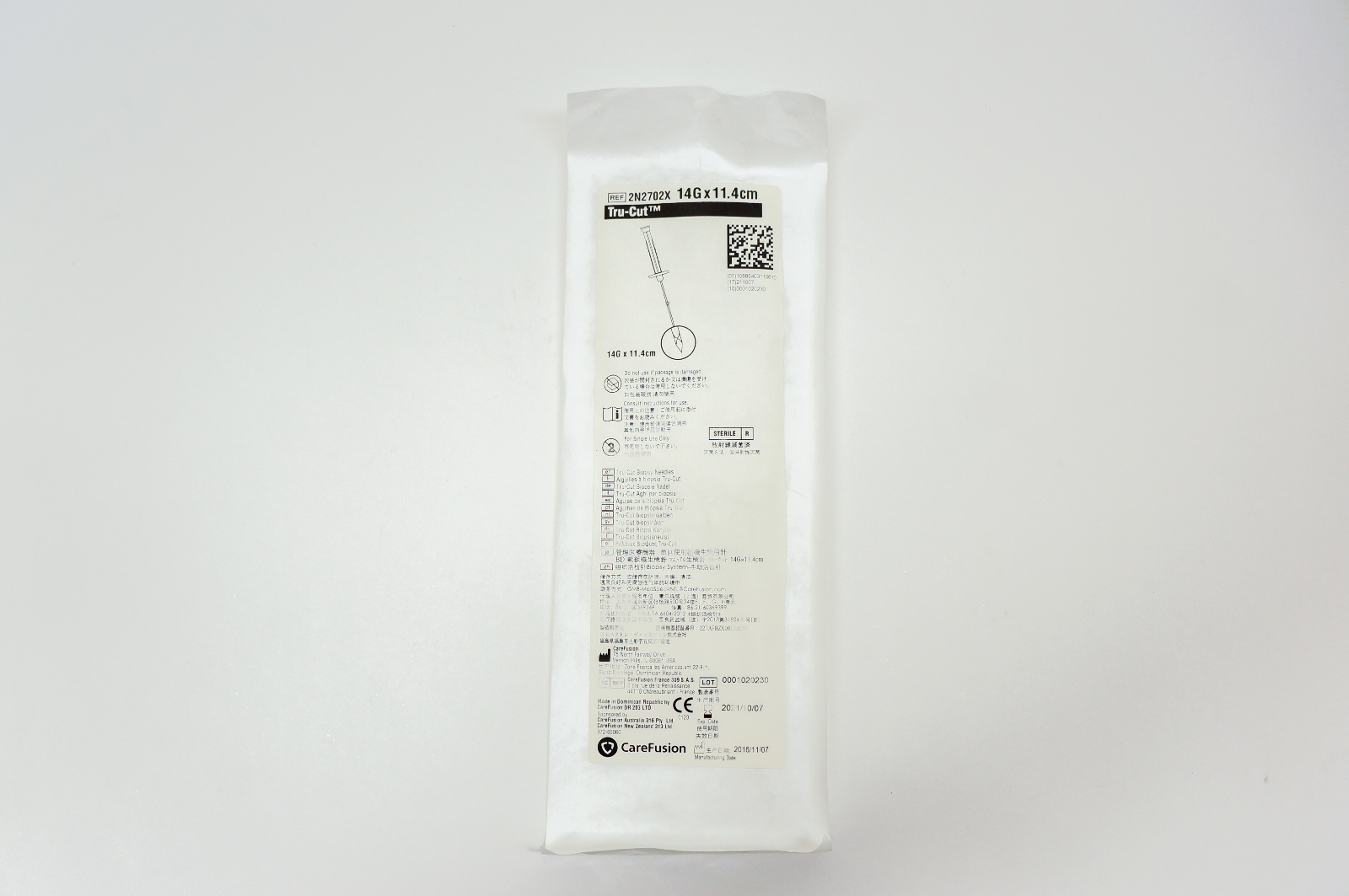CareFusion 2N2702X Tru-Cut 14G x 11.4cm