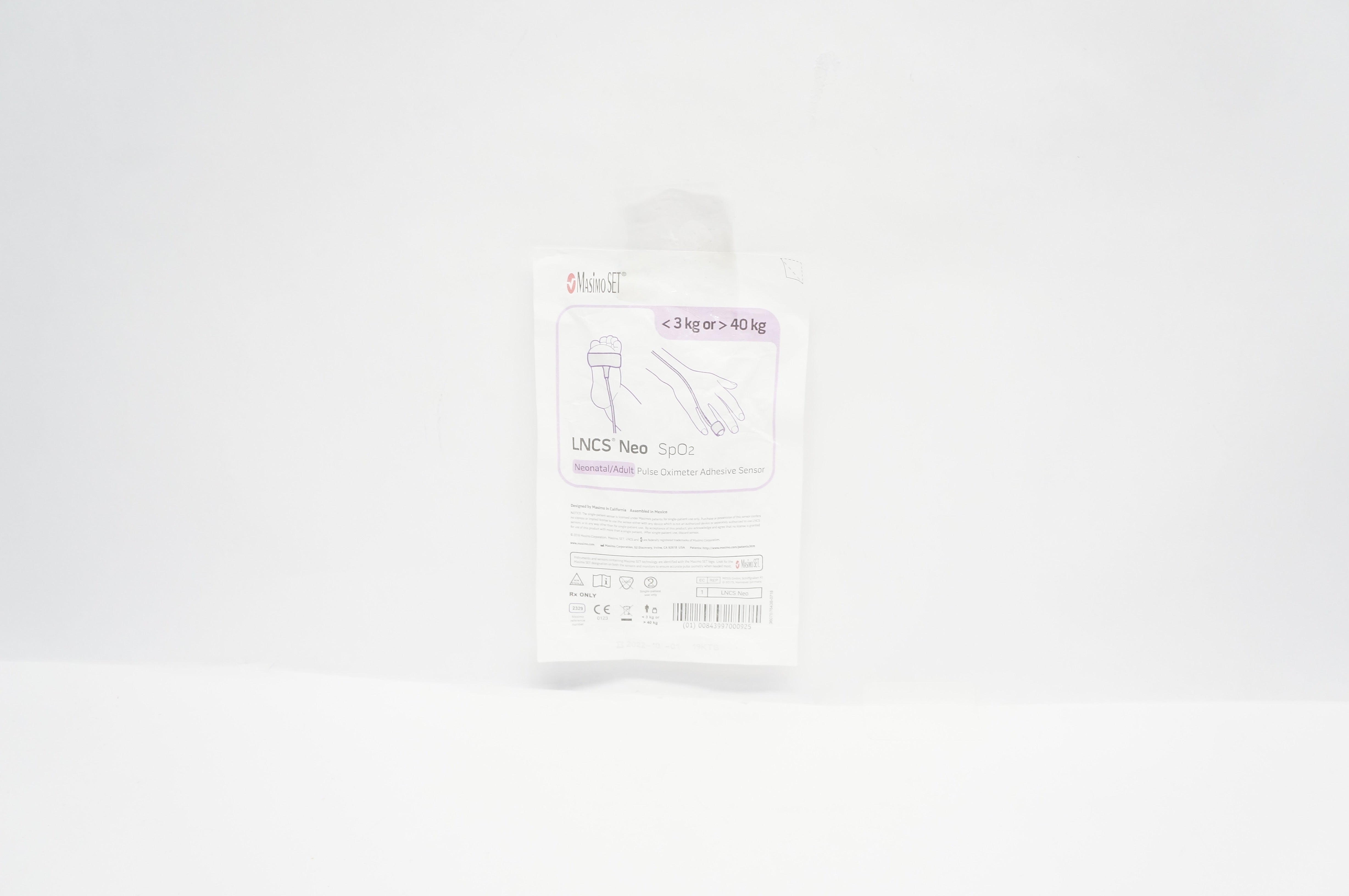 Masimo 2329 SpO2 Neonatal/Adult Pulse Oximeter Adhesive Sensor <3kg or >40kg (x)
