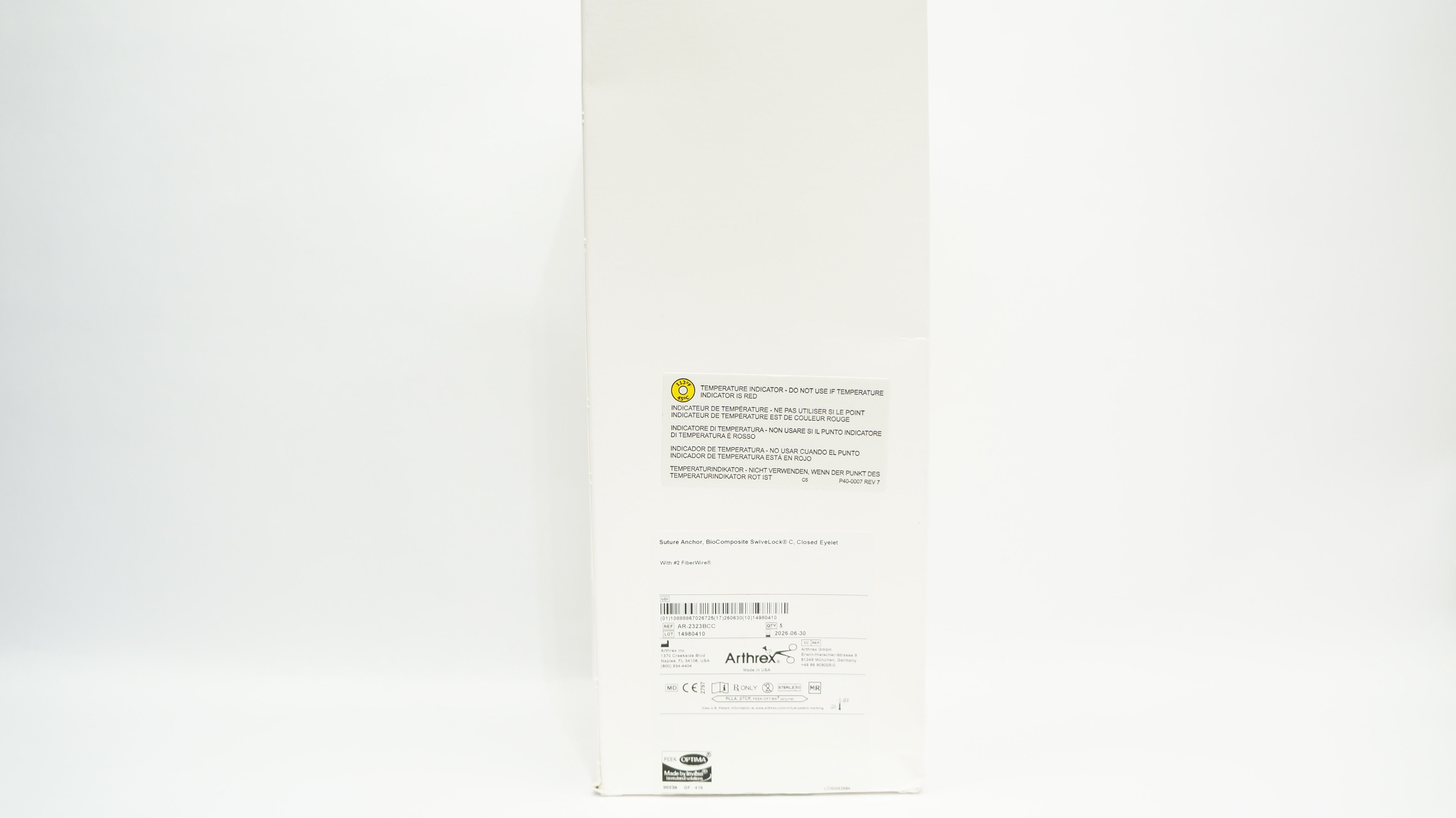 Arthrex AR-2323BCC Stre Anchor BioComposite Closed Eyelet5.5 x 19.1mm - Box of 5