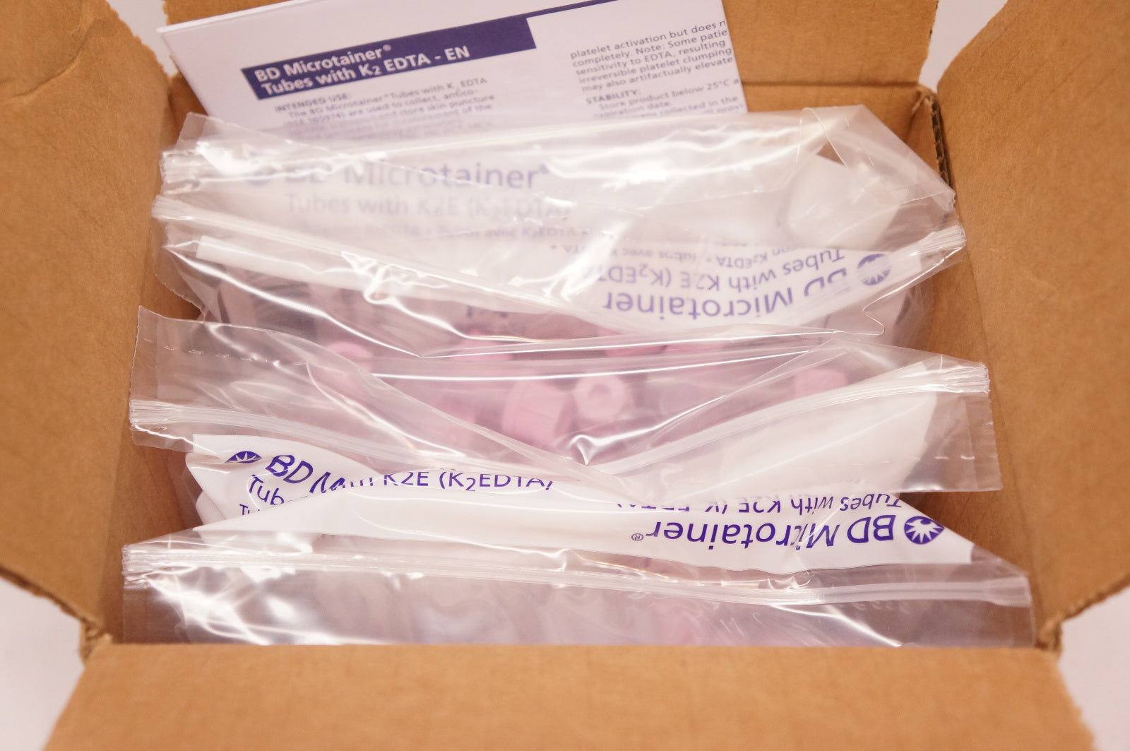 BD 365974 Microtainer Tubes with K2E (x) - Case of 200