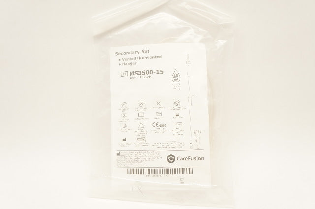 CareFusion MS3500-15 Alaris Secondary Set Vented/Nonvented Hanger 15ml x 36 inch
