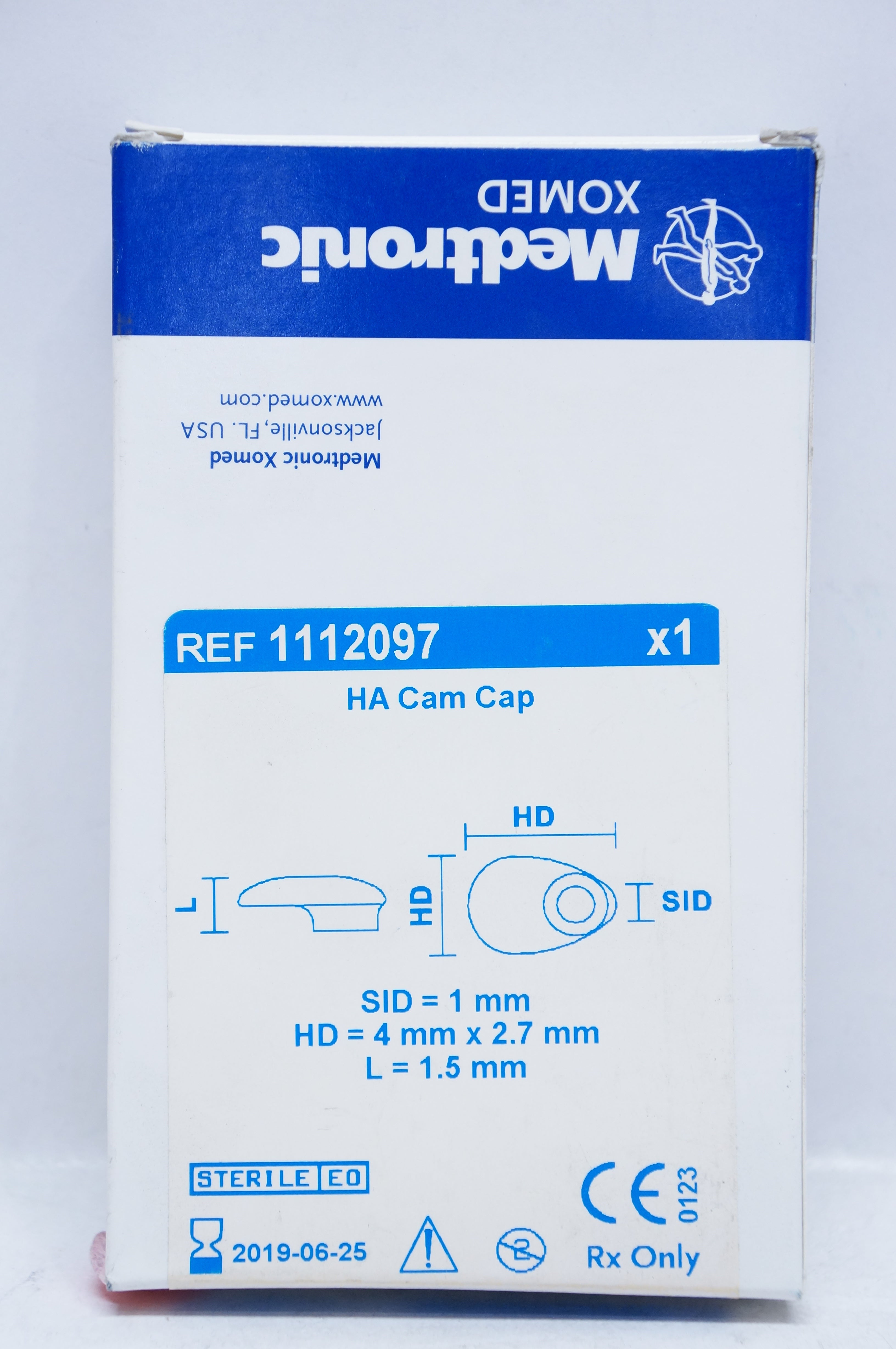 Medtronic 1112097 HA Cam Cap SID 1mm, HD 4mm x 2.7mm (x)