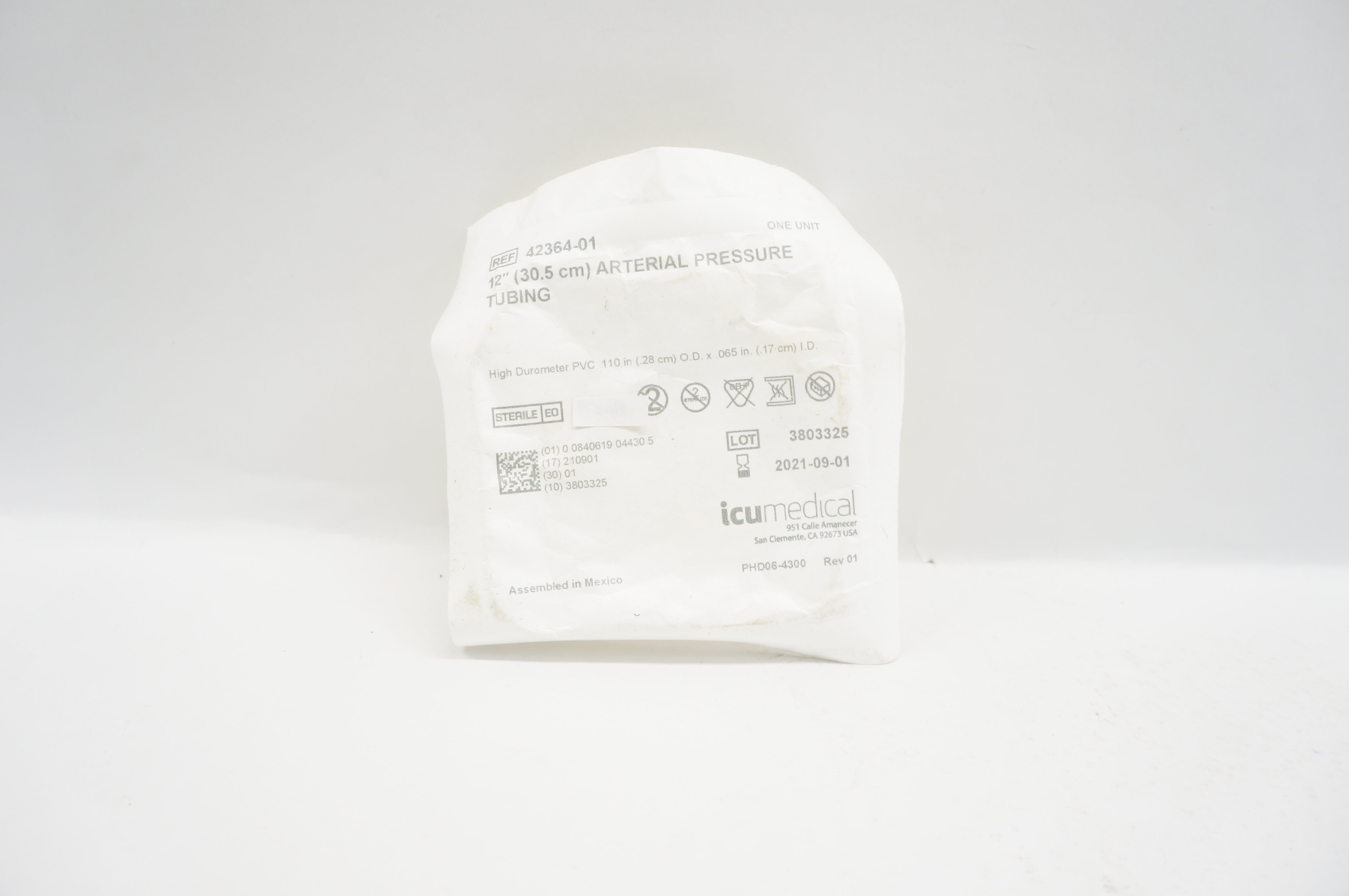 ICU Medical 42364-01 12 inch Arterial Pressure Tubing (x)
