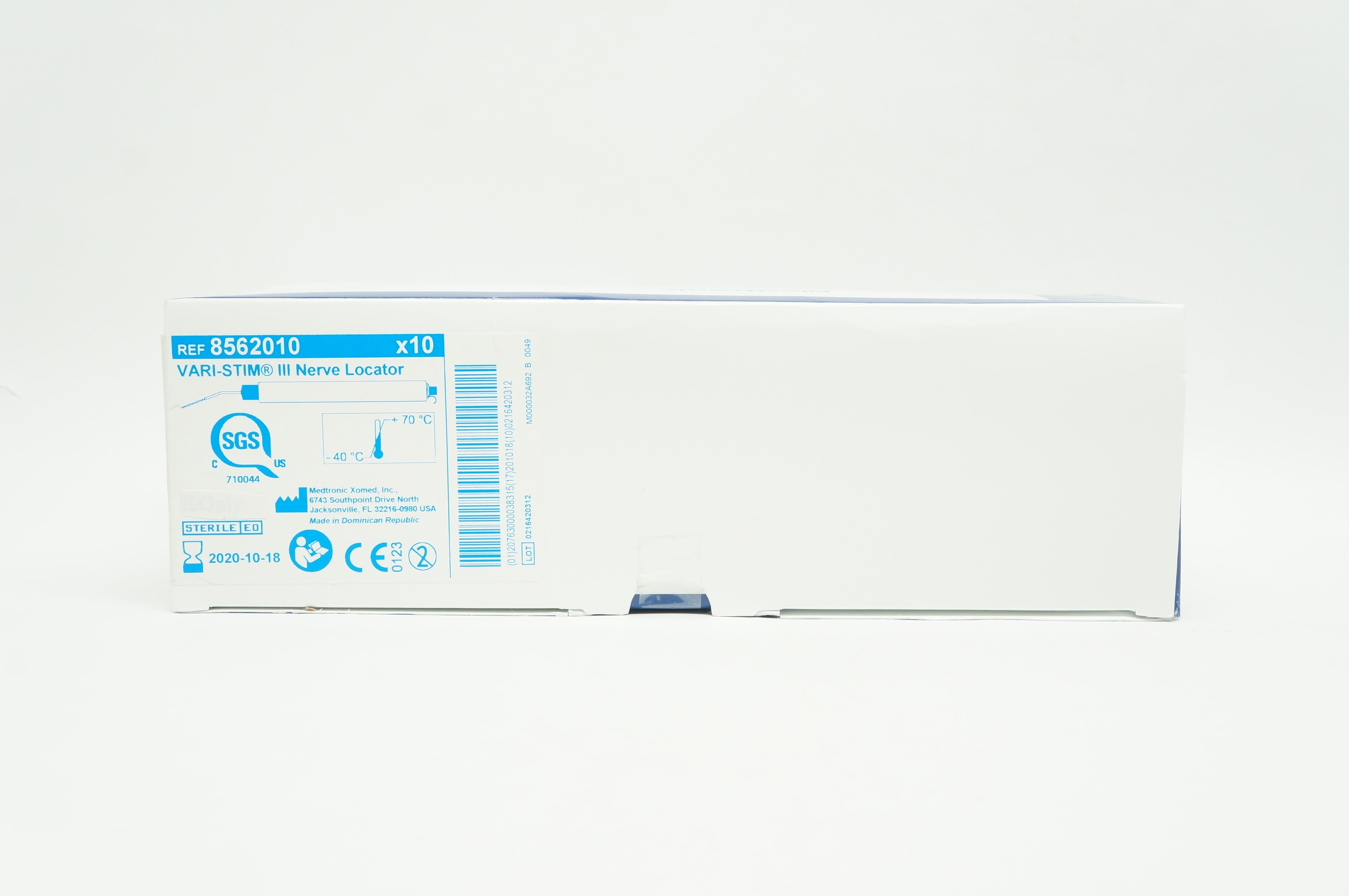 Medtronic Xomed 8562010 Vari-Stim III Nerve Locator (x) - Box of 10