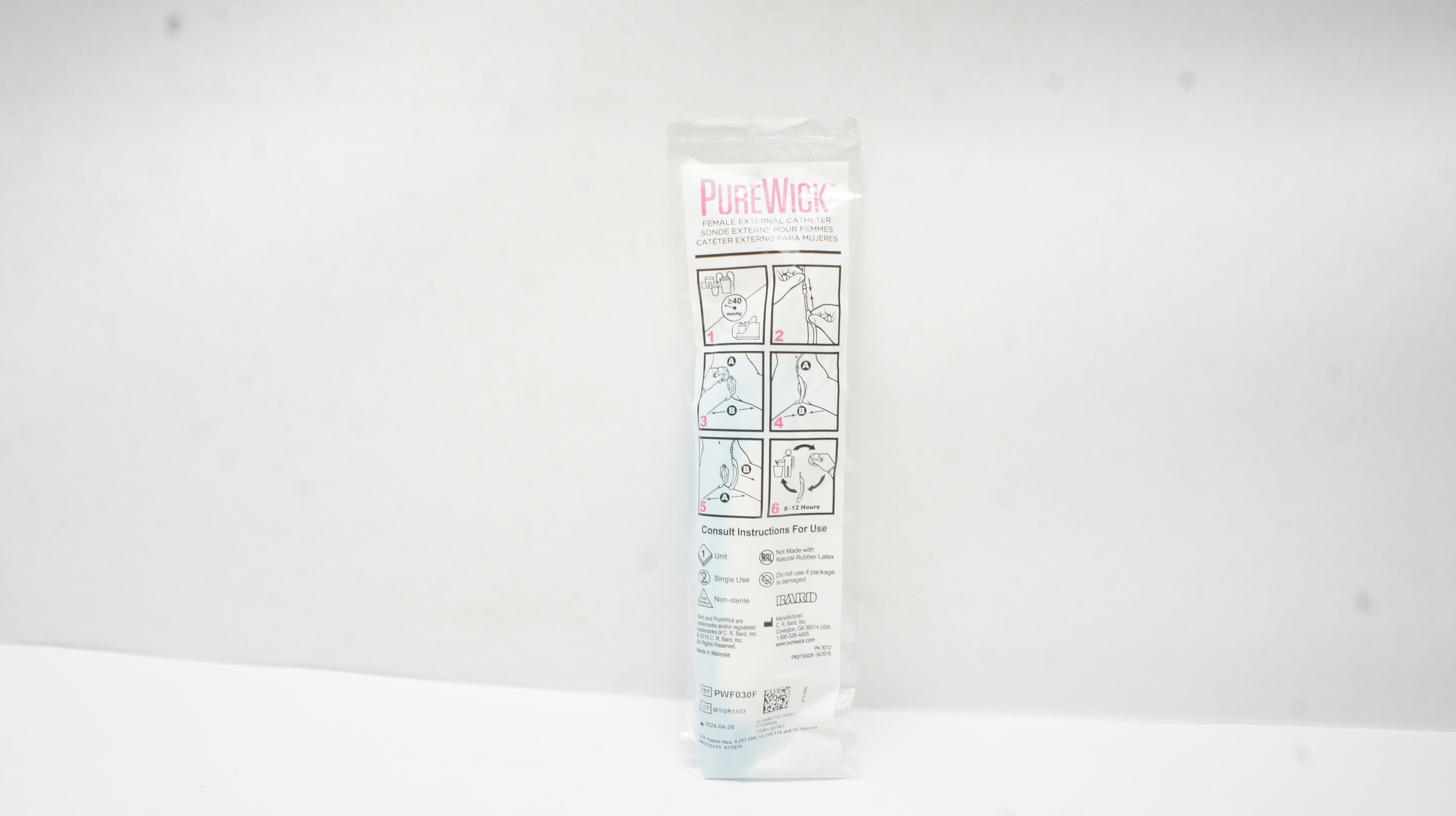 Bard PWF030F PureWick Female External Cath. ≥40mmHg (x)