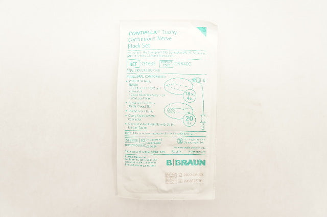 Braun 331693 Contiplex Tuohy Continuous Nerve Block Set 20Ga