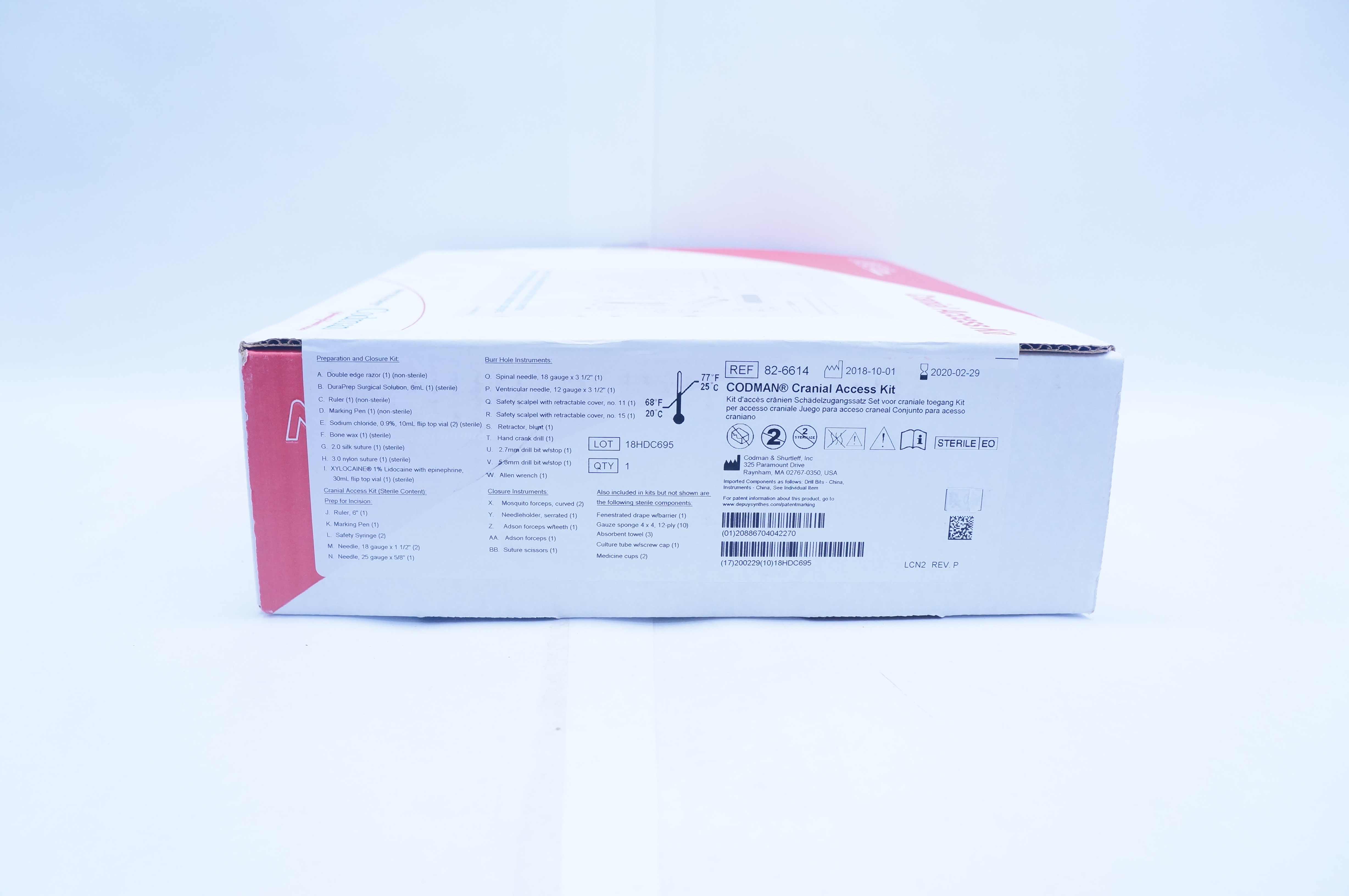 Codman 82-6614 Cranial Access Kit (x)