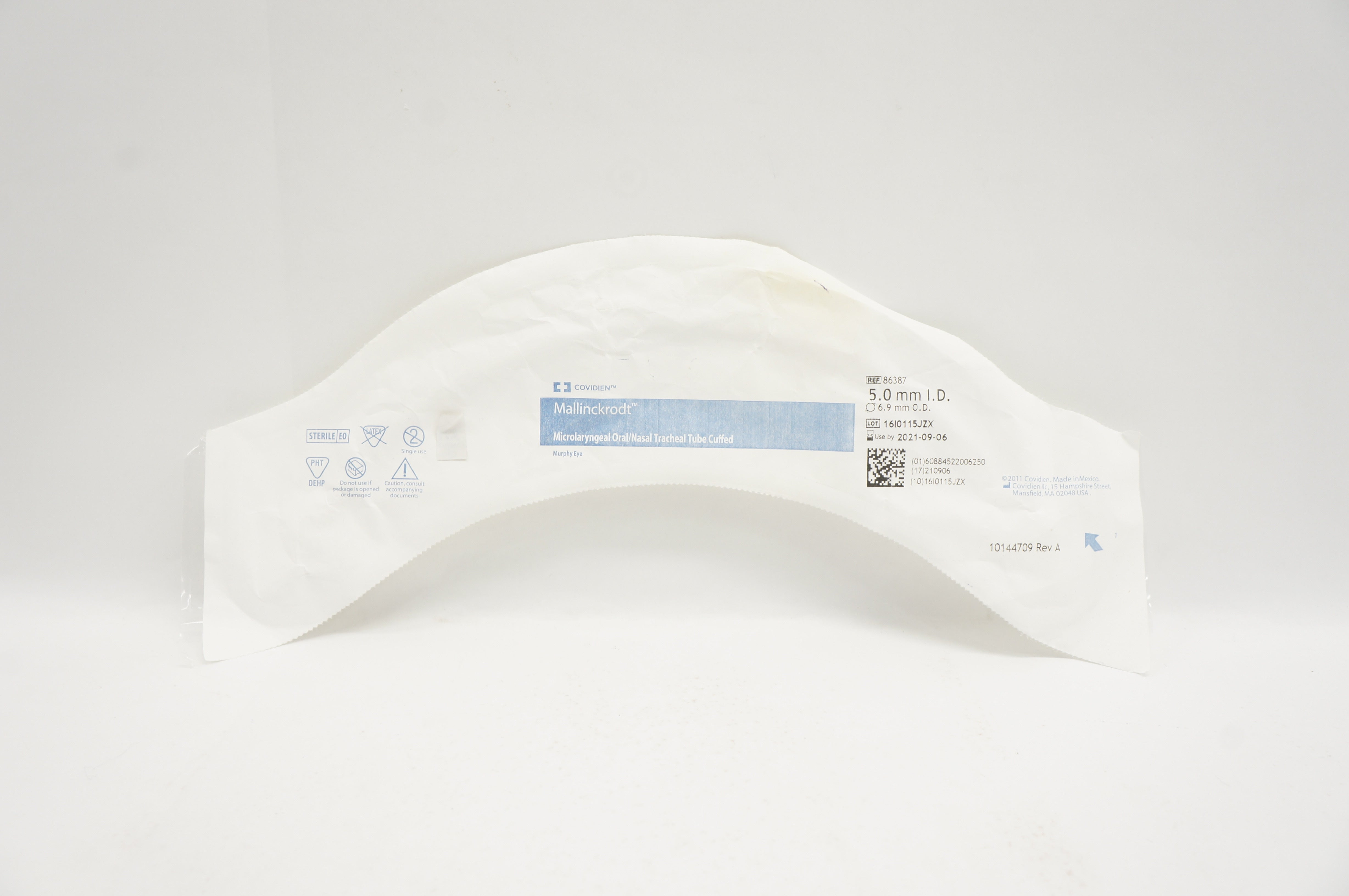 Covidien 86387 Mallinckrodt Microlaryngeal Tracheal Tube 5.0mm ID x 6.9mmID (x)