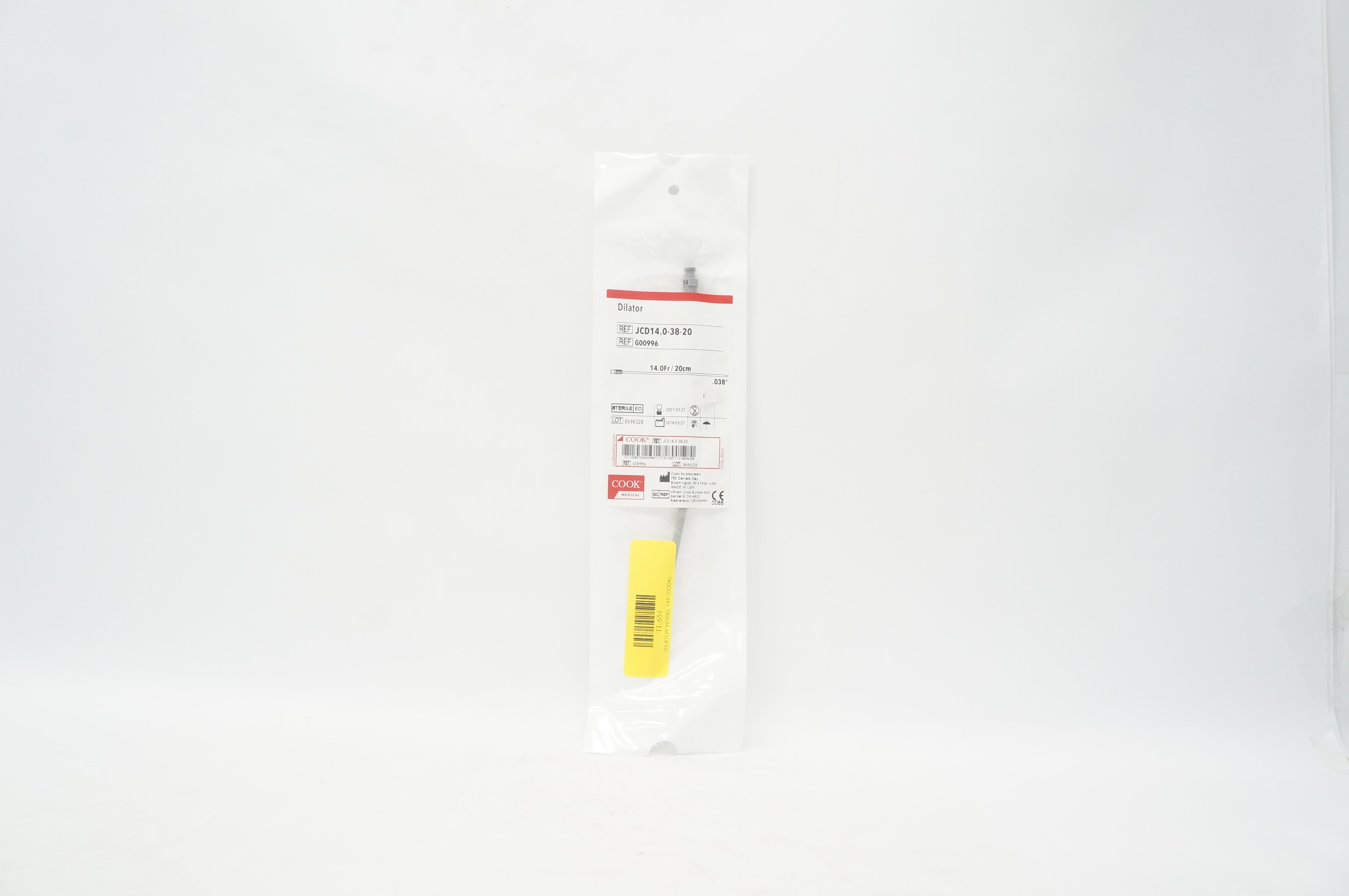 Cook Medical G00996 Dilator 14.0Fr x 20 cm x .038 inch (x)