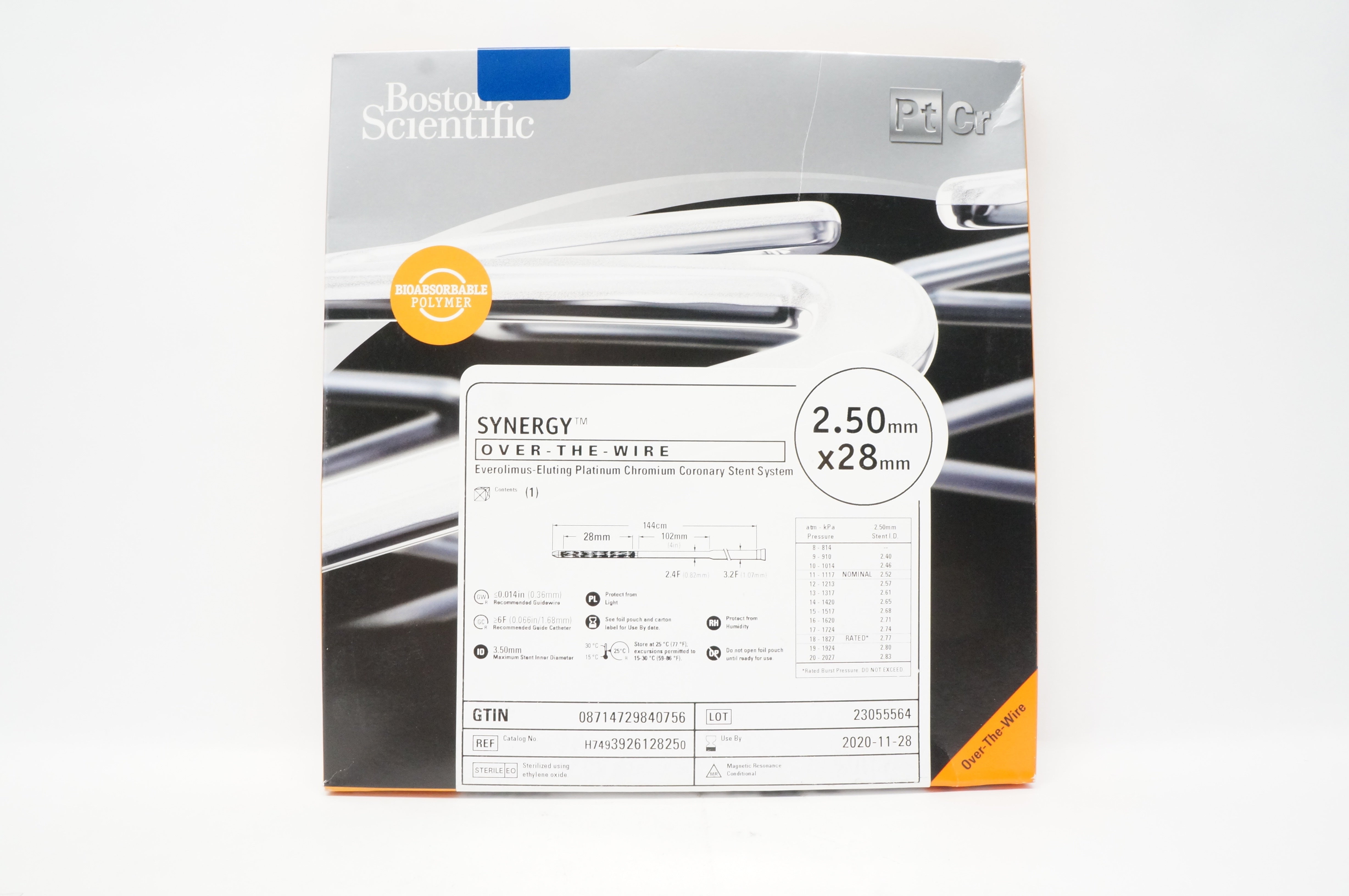 Boston Scientific H7493926128250 Synergy Coronary Stnt System 2.50mm x 28mm (x)