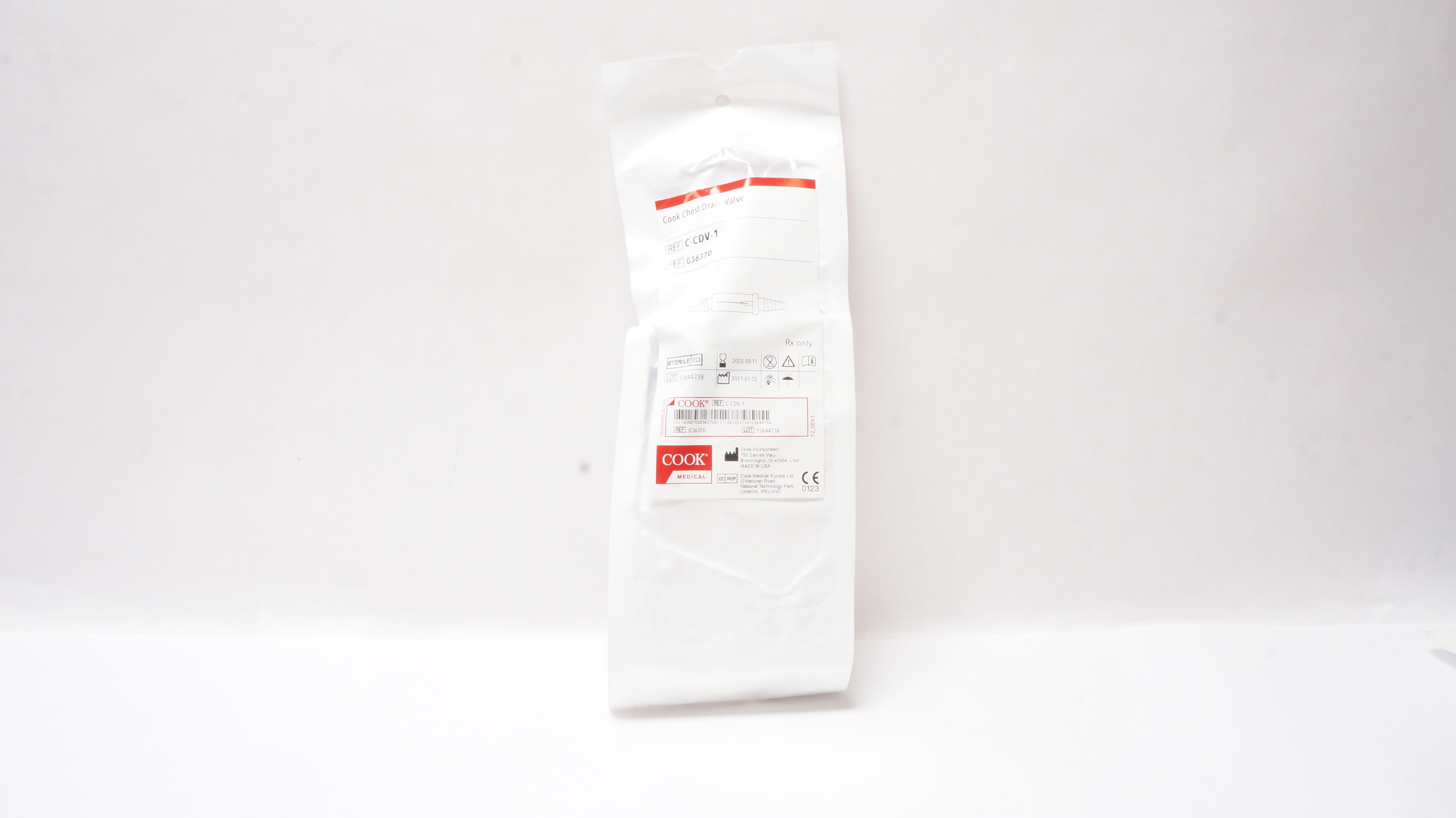 Cook Medical G36370 Chest Drain Valve