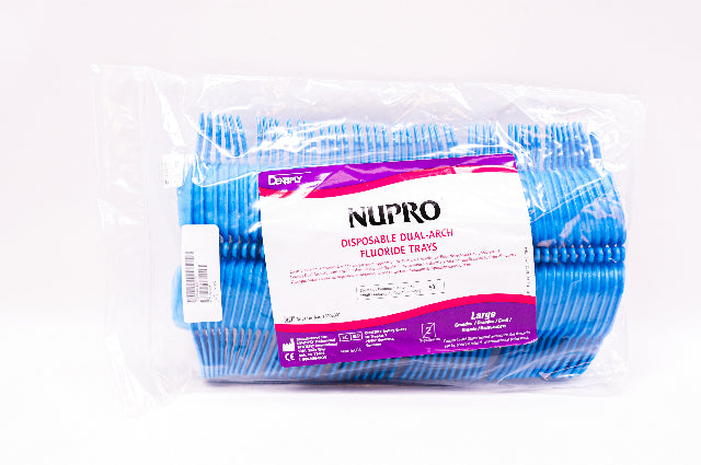 Dentsply 13008301 NUPRO Disposable Dual-Arch Fluoride Trays, Large - Pack of 50