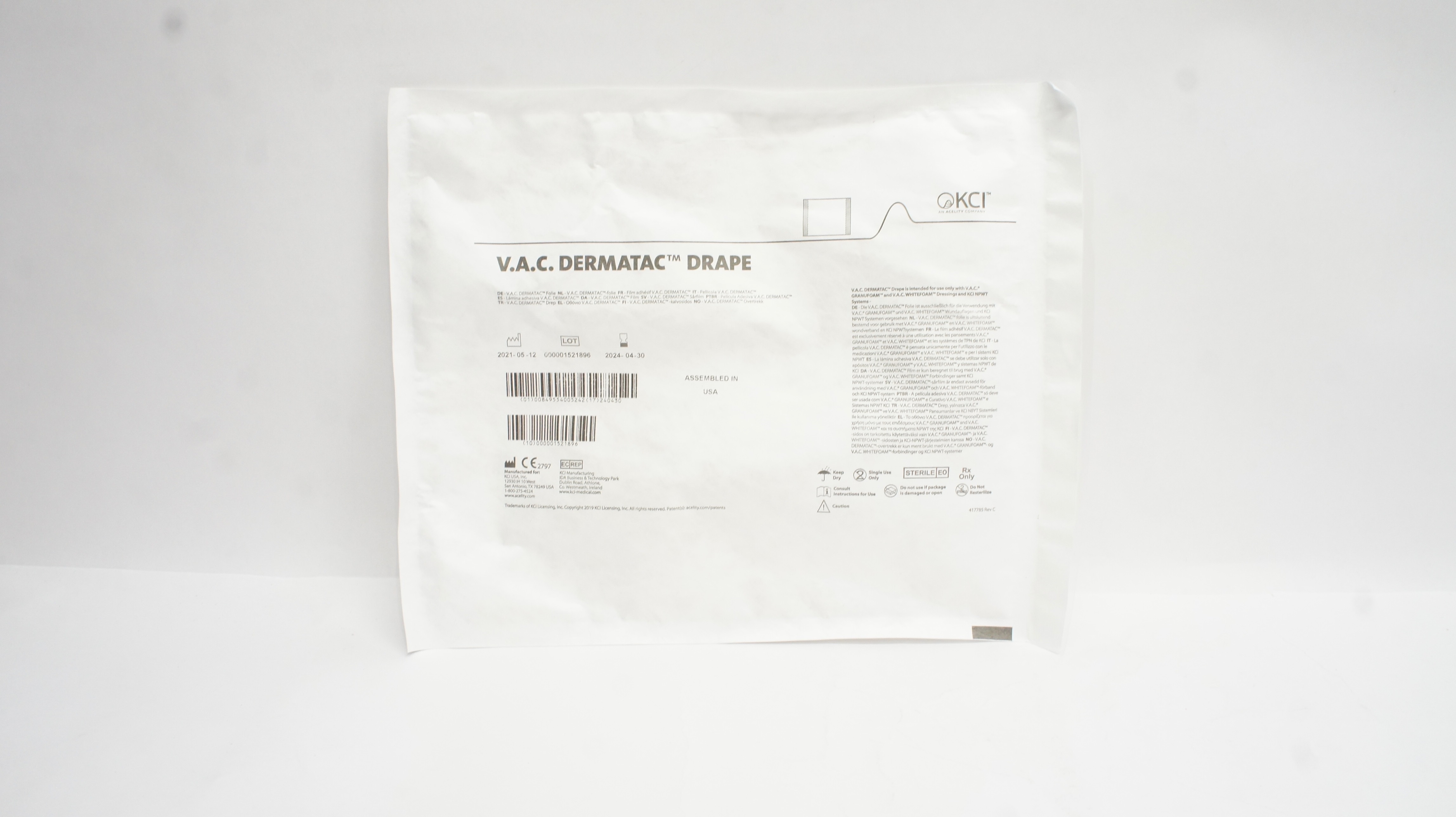 KCI Acelity V.A.C. Dermatac Drape