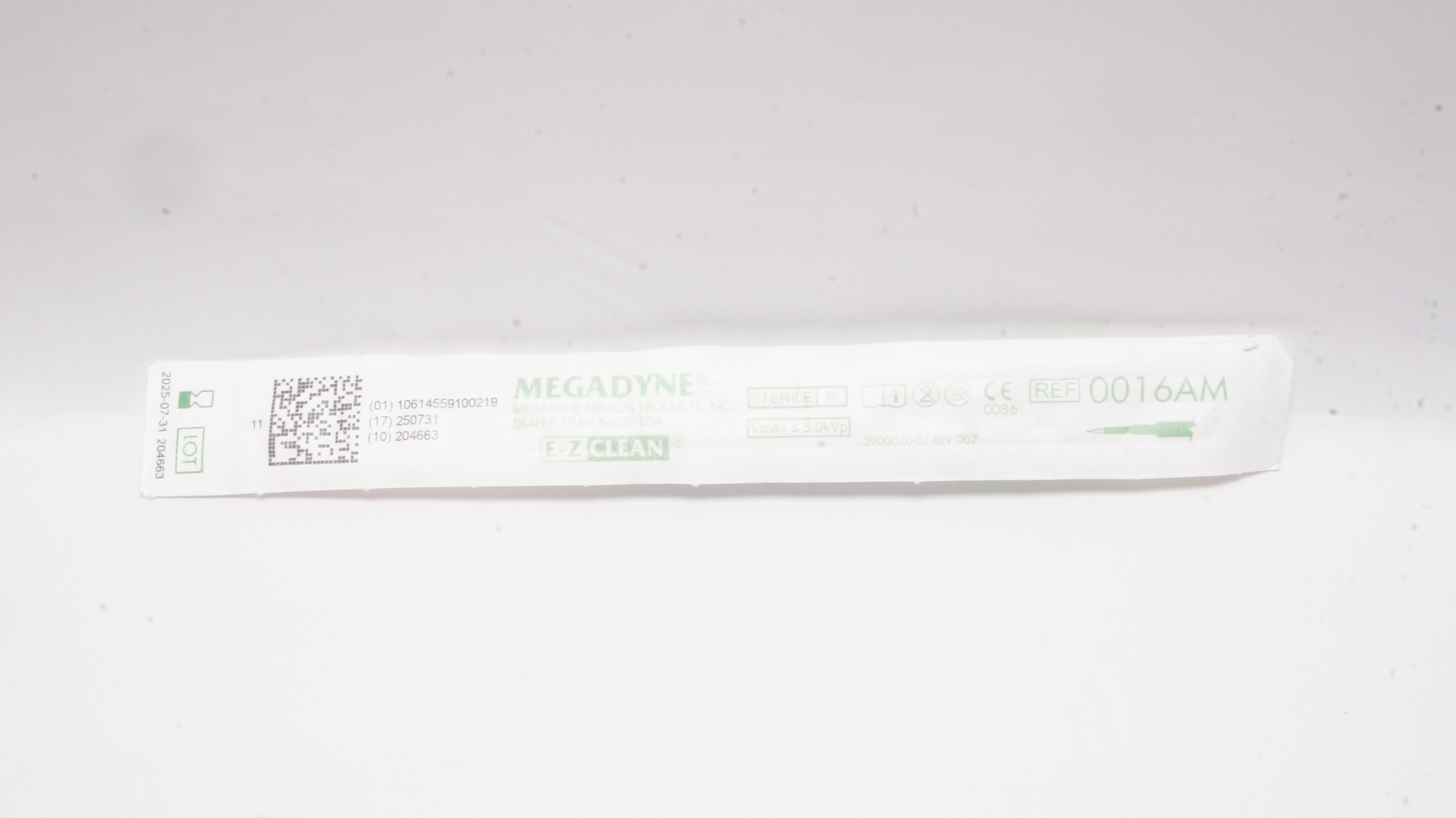 Megadyne Medical 0016AM E-Z Clean Draper Vmax ≤5.0kVp
