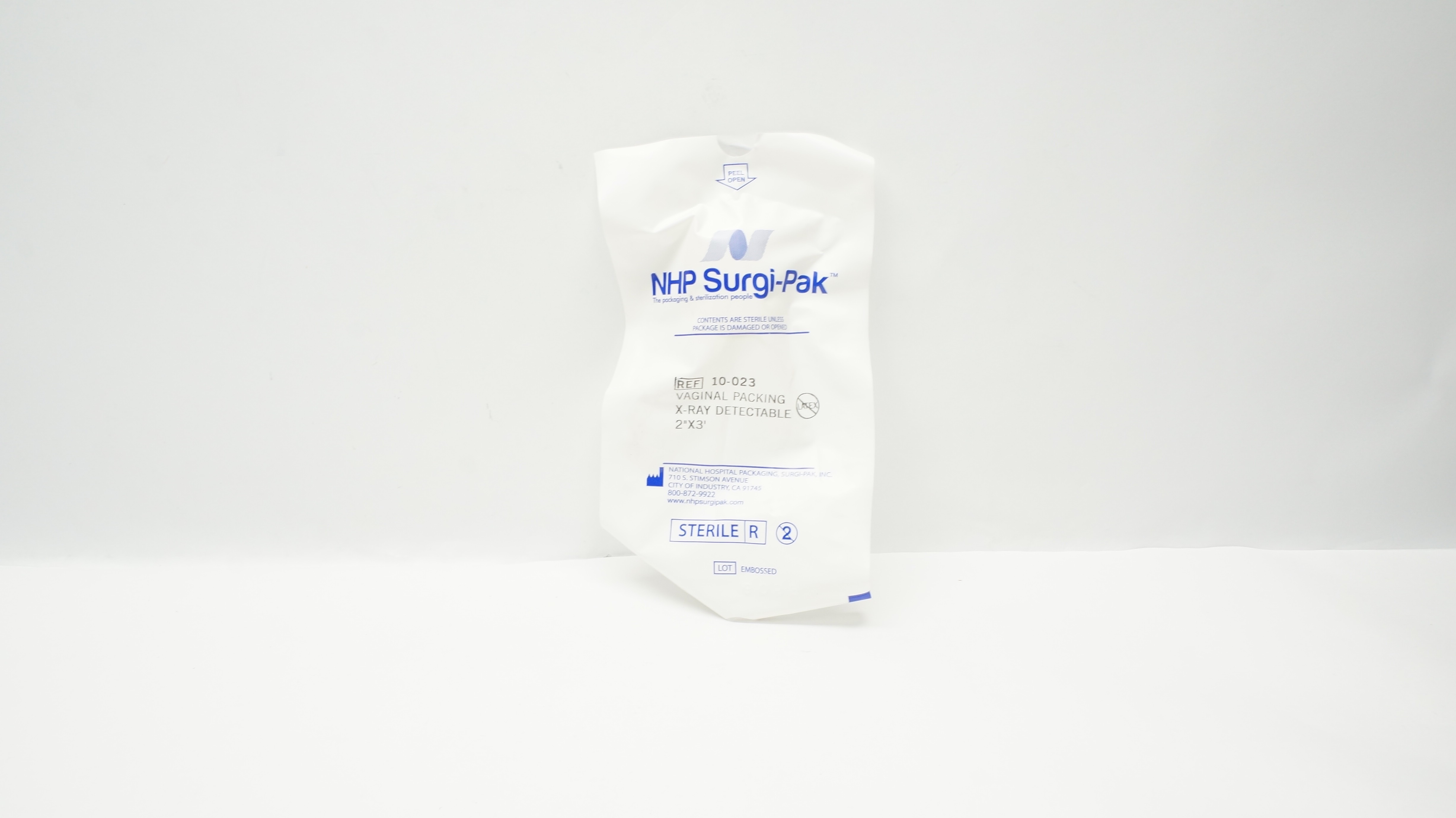 NHP Surge-Pak 10-023 Vaginal Packing X-Ray Detectable 2In x 3In