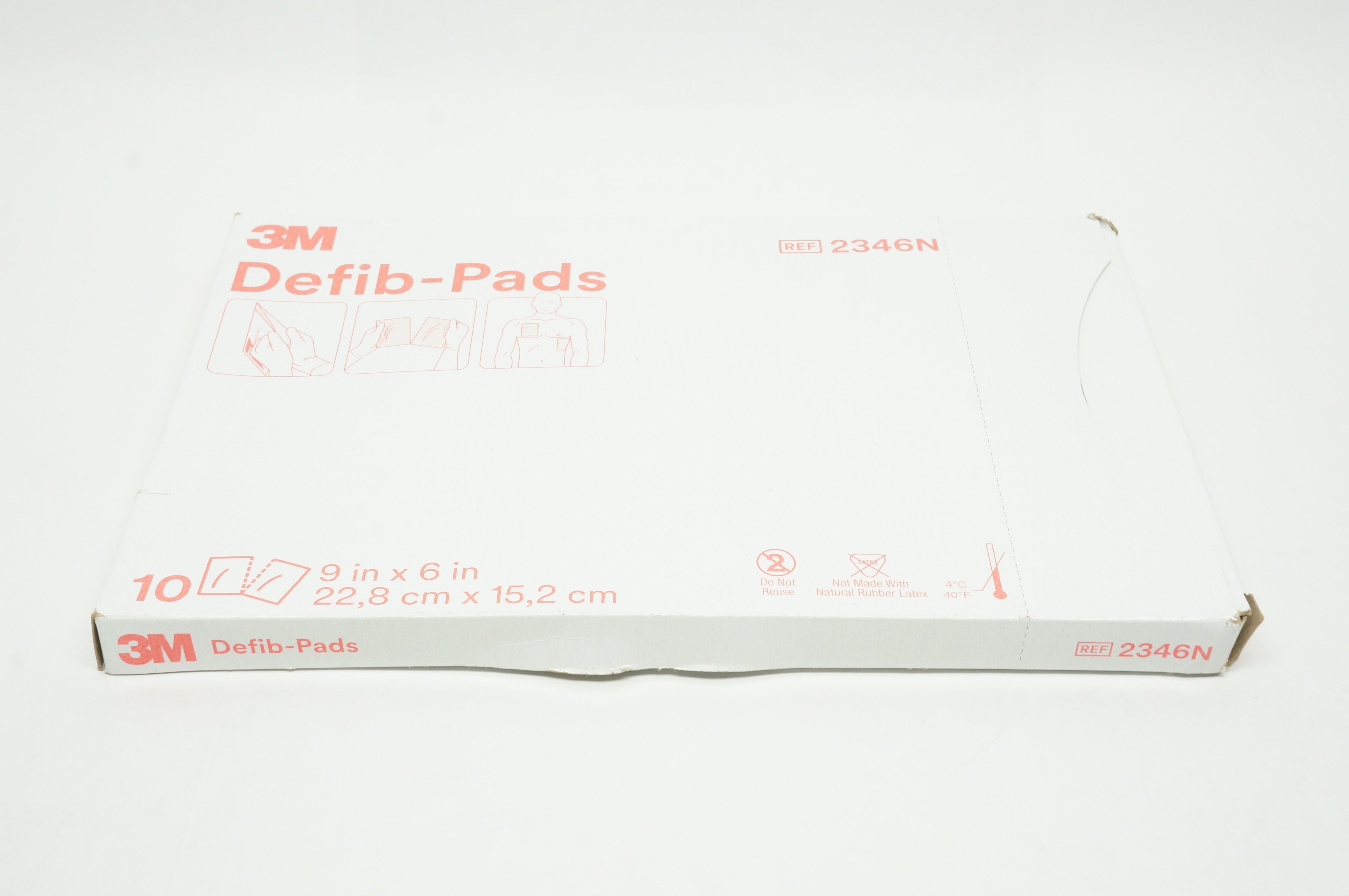 3M 2346N Defib-Pads 9 inch x 6 inch - Box of 10