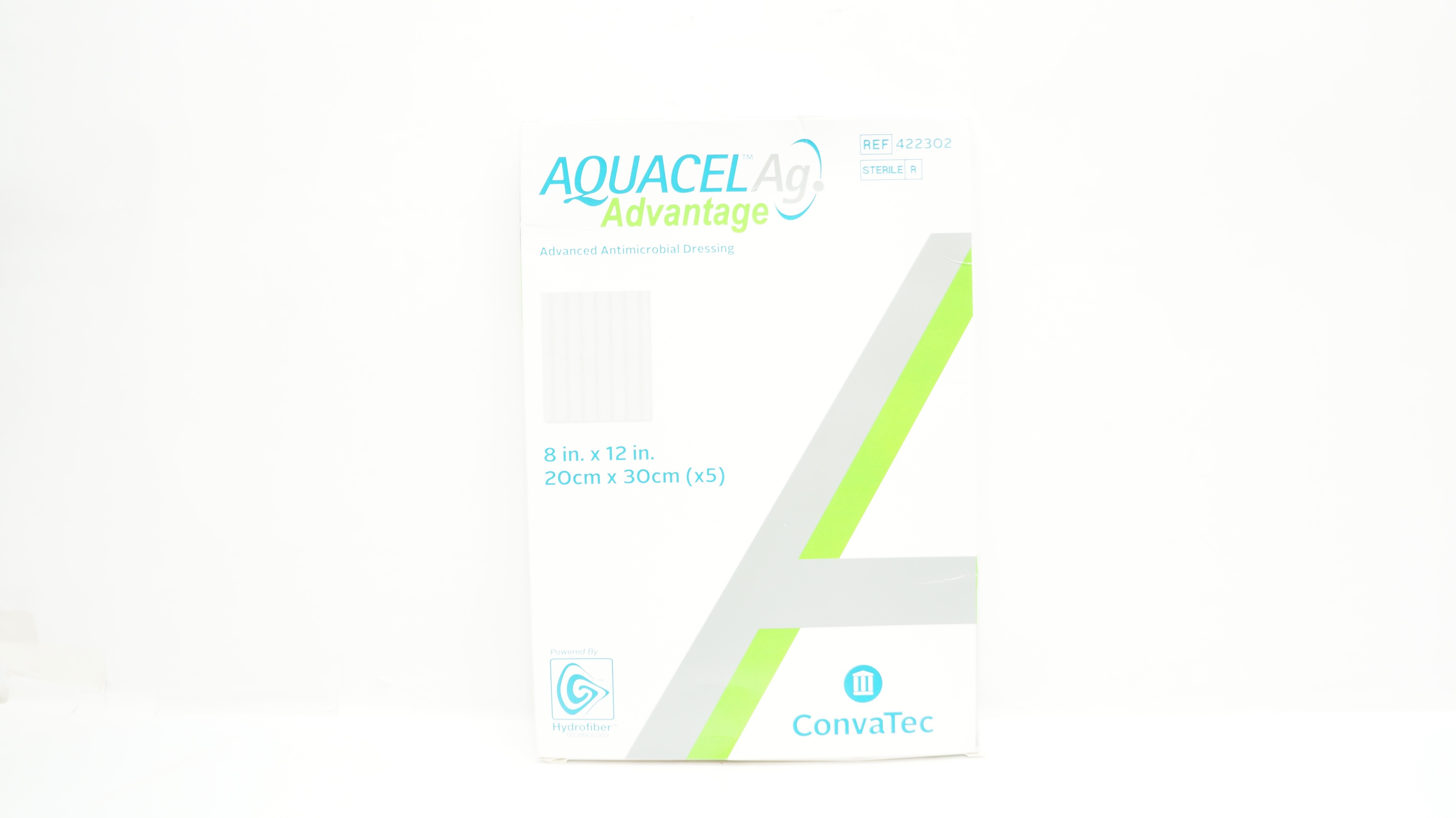 ConvaTec 422302 Aquacel Ag Advanced Antimicrobial Dressing 8 x 12inch - Box of 5