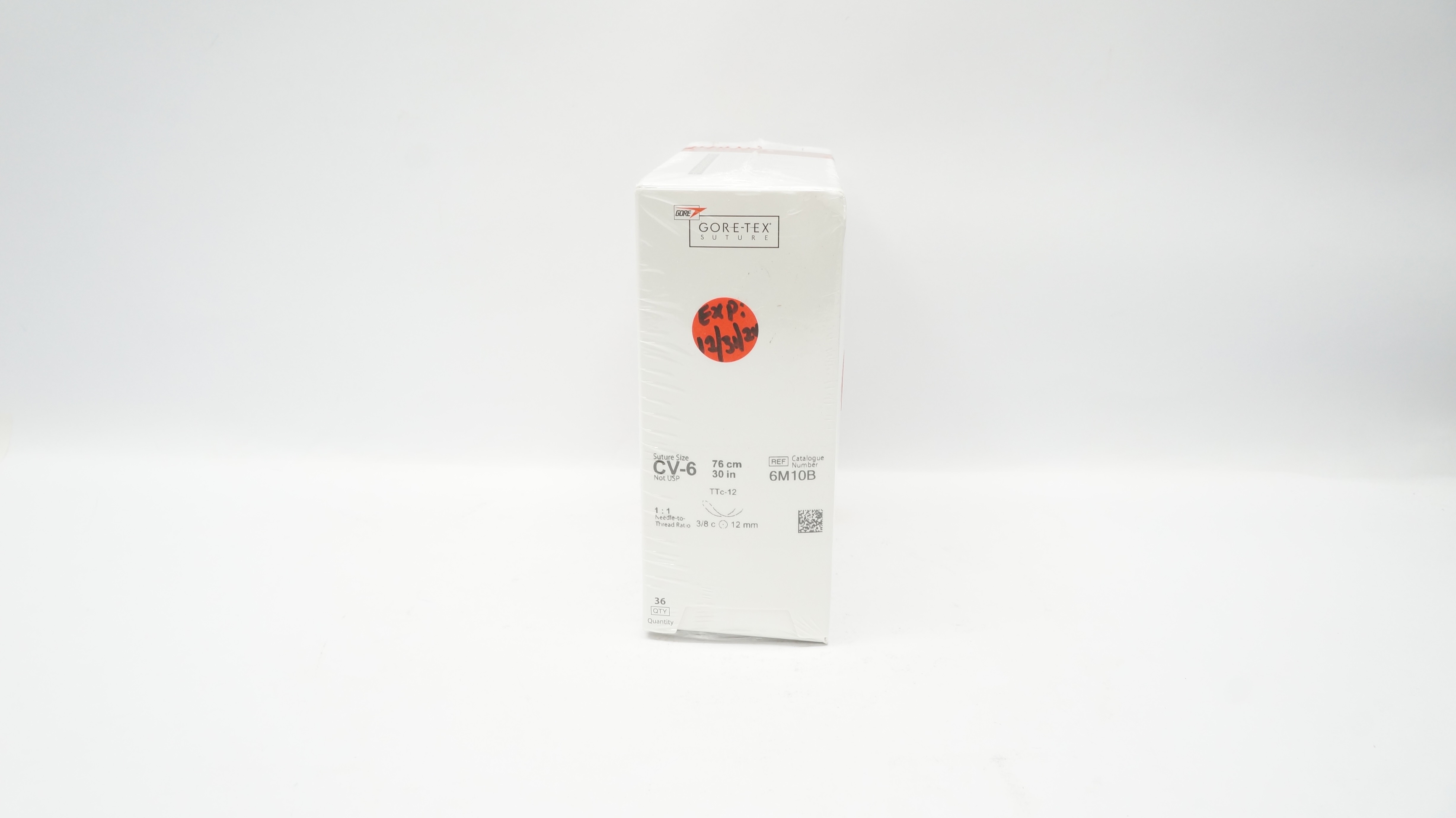 GORE 6M10B Gore-Tex Stre. CV-6 30inch, TTc-12 3/8c 12mm Ndle. (x)-Box of 36