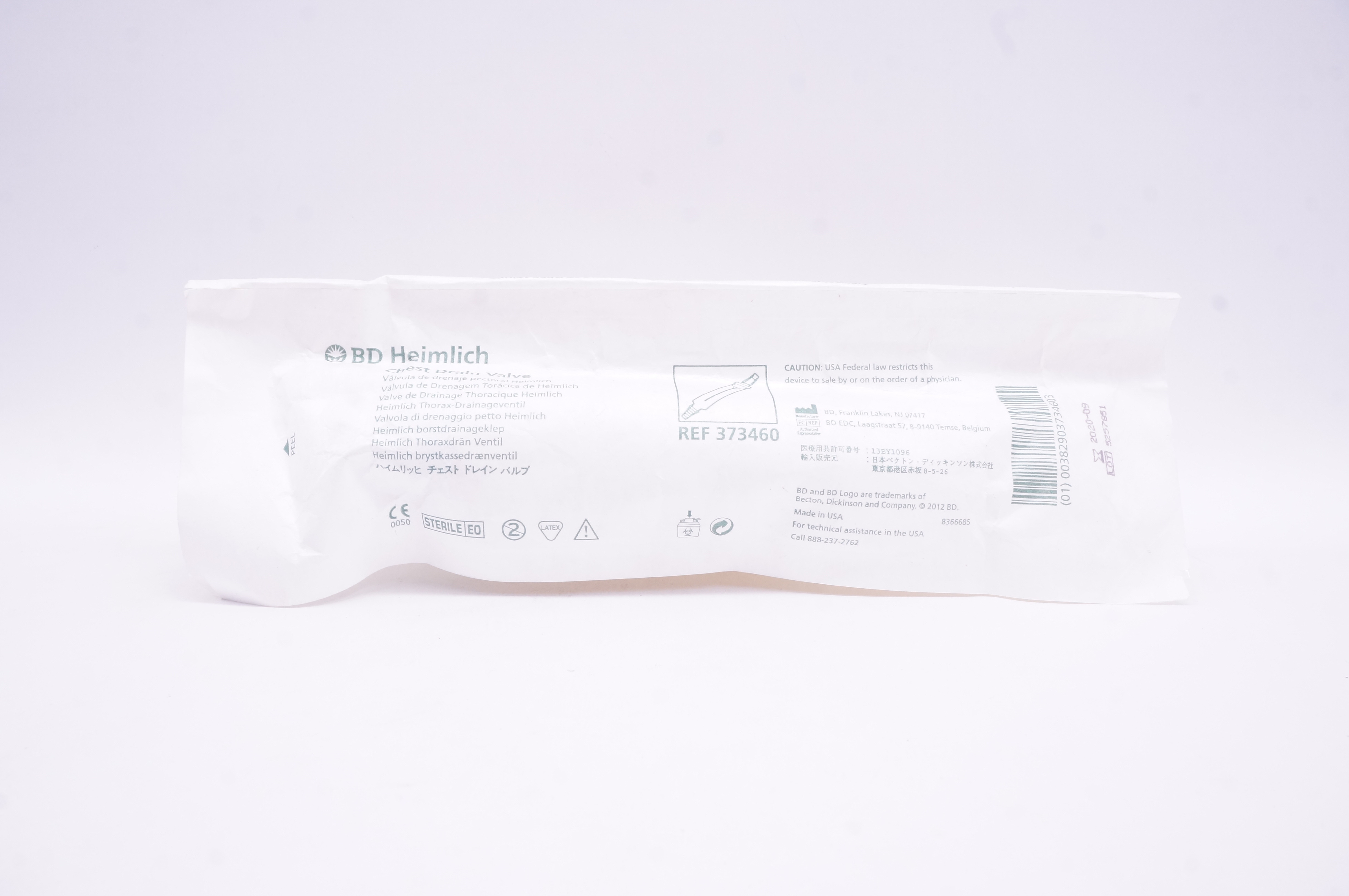 BD 373460 Heimlich Chest Drain Valve (x)