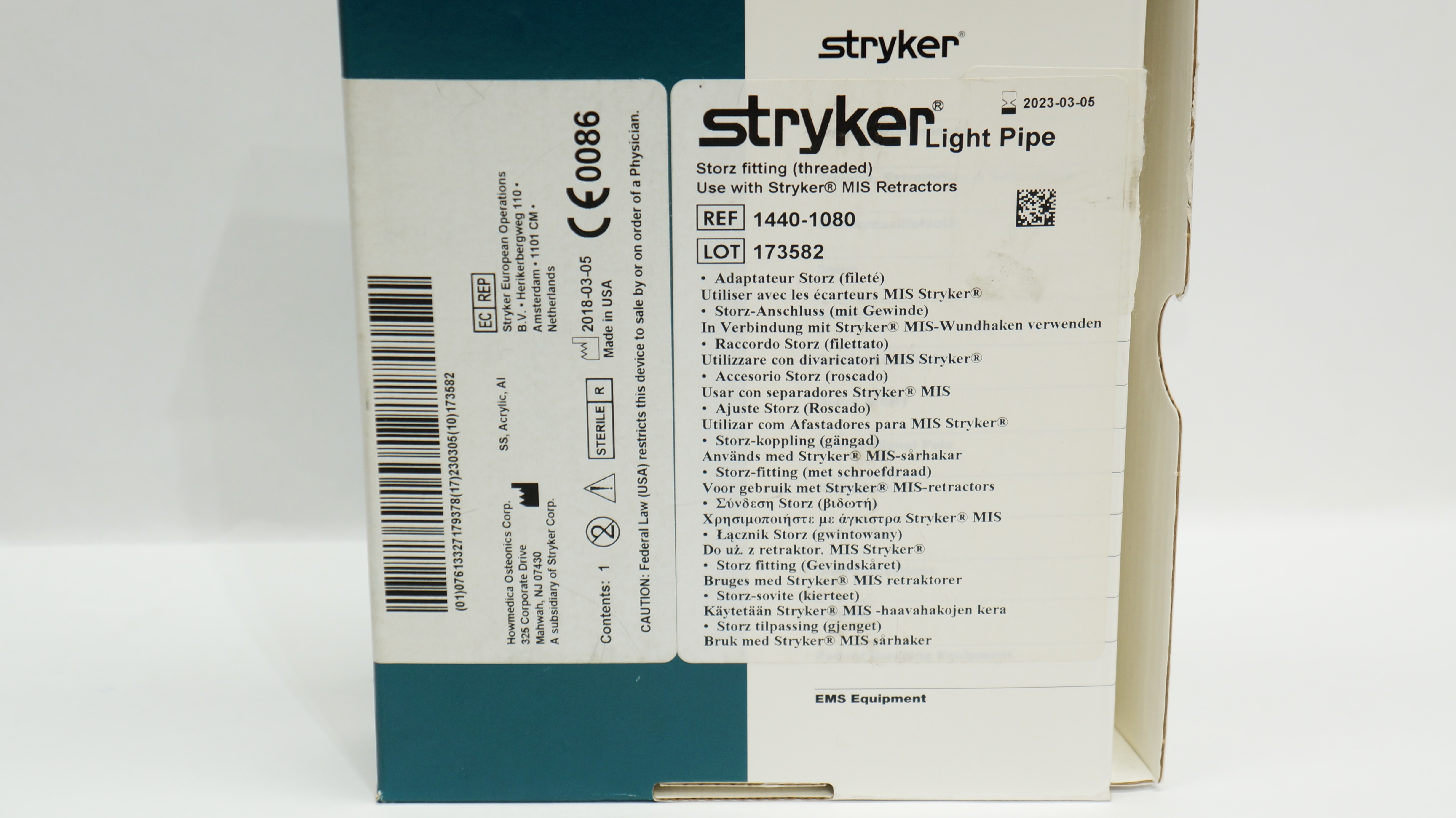 Stryker 1440-1080 Stroz Fitting (x)