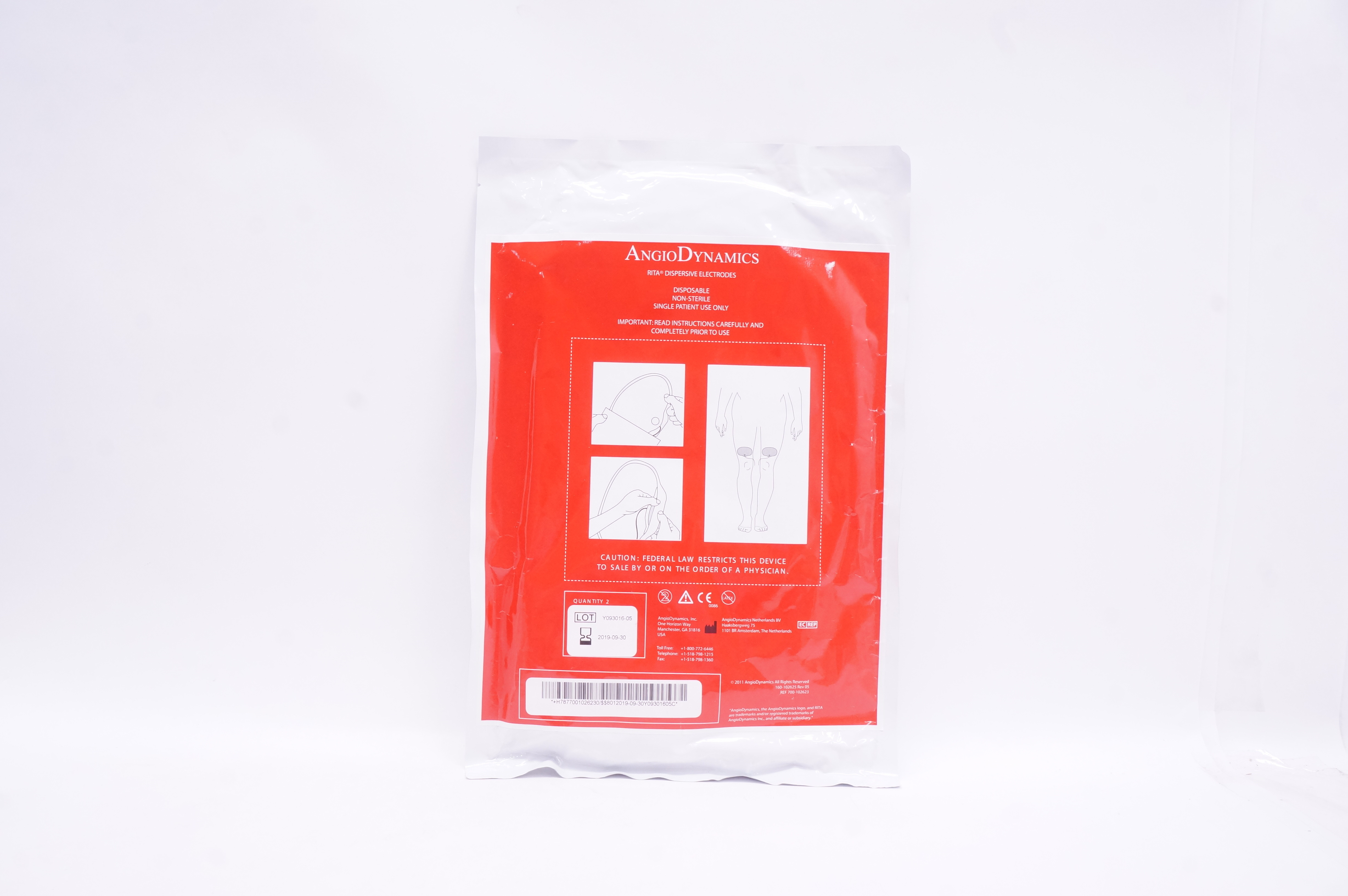 AngioDynamics 700-102623 RITA Dispersive Electrodes (x) - Pack of 2