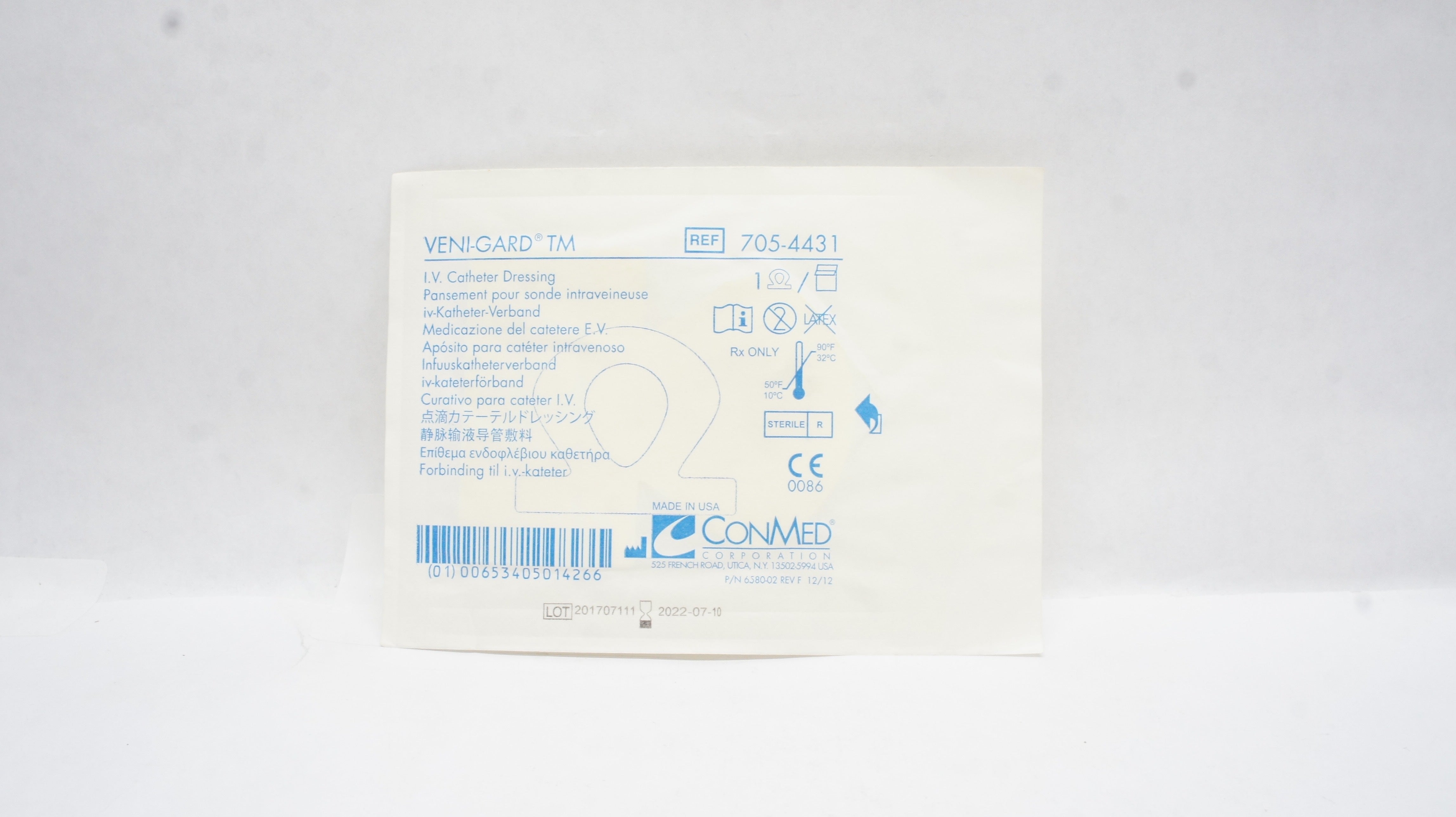 ConMed 705-4431 VENI-GARD TM IV Cath. Dressing (x)
