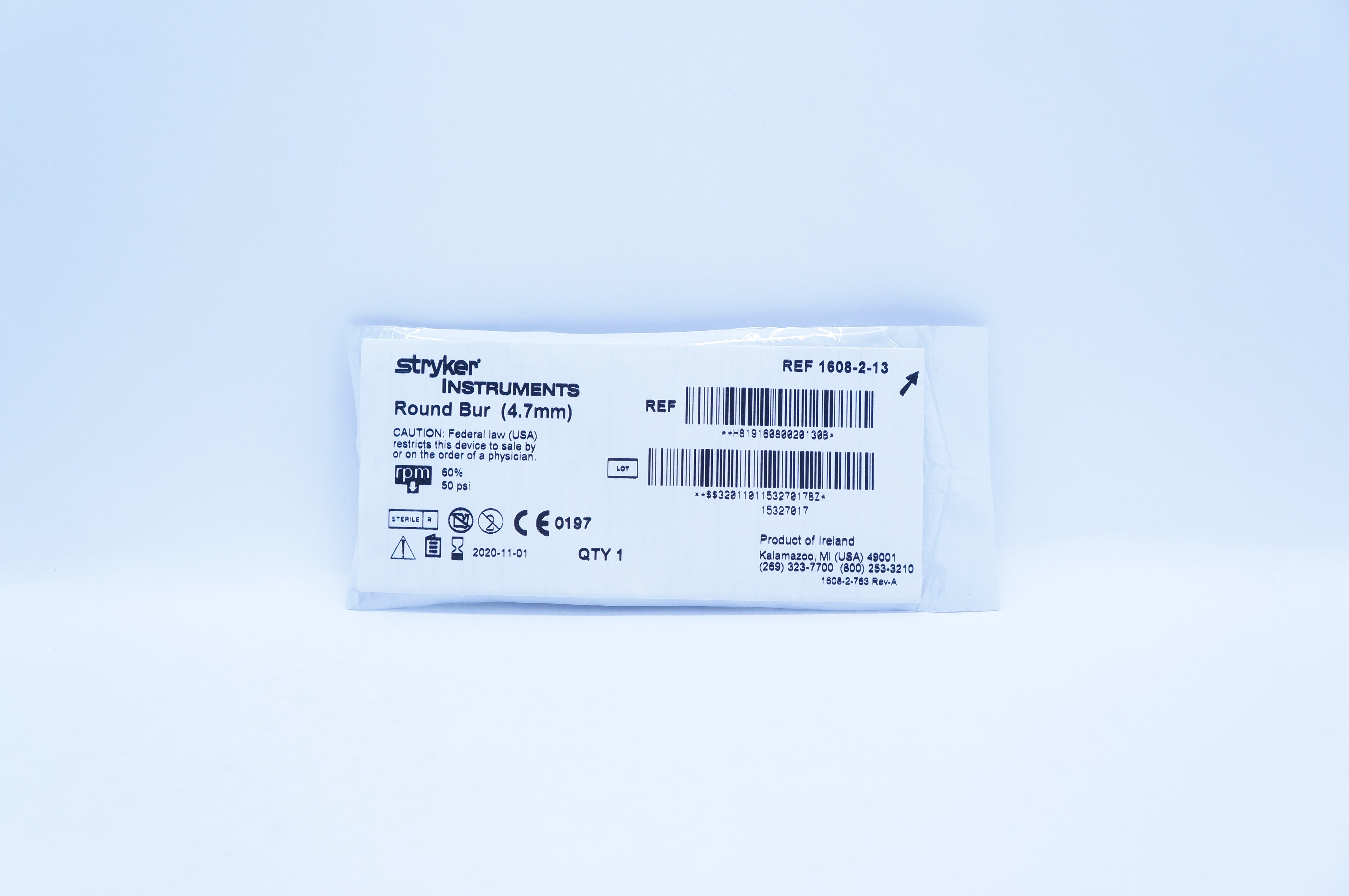 Stryker 1608-2-13 Round Bur 4.7mm (x)