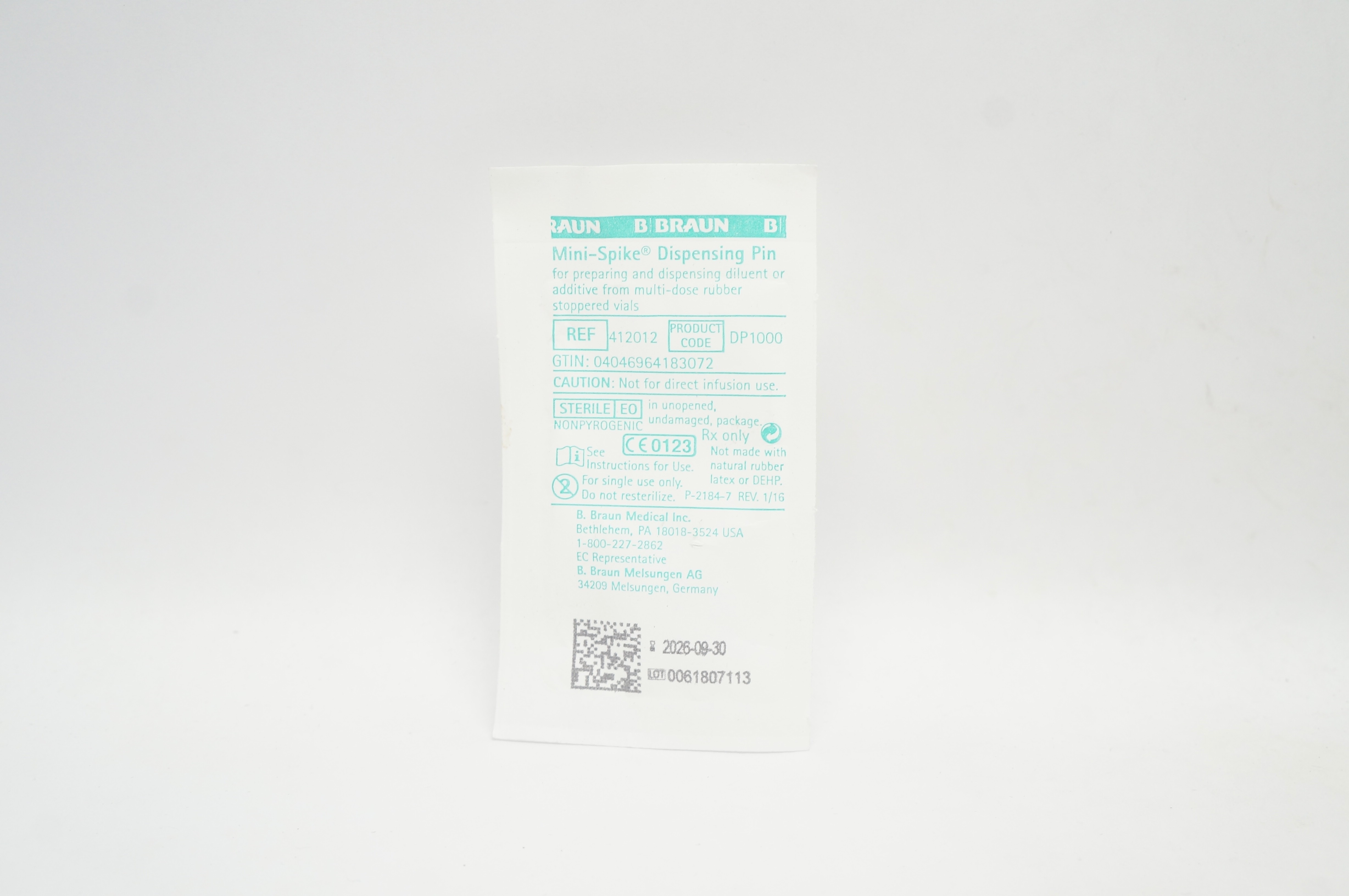 Braun 412012 Mini-Spike Dispensing Pin