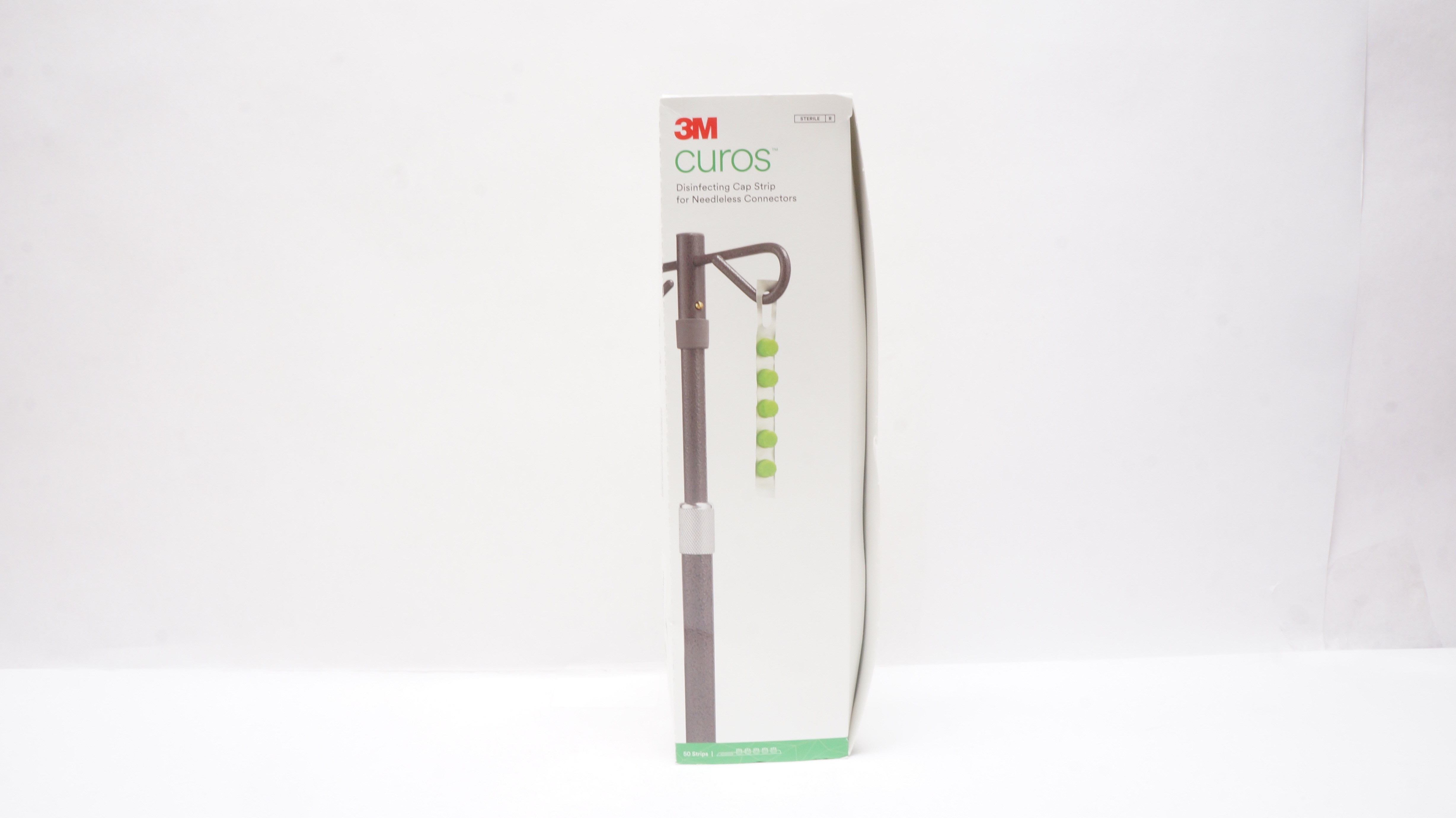 3M CFF10-250 CUROS Disinfecting Cap Strip for Ndleless Connectors - Box of 50