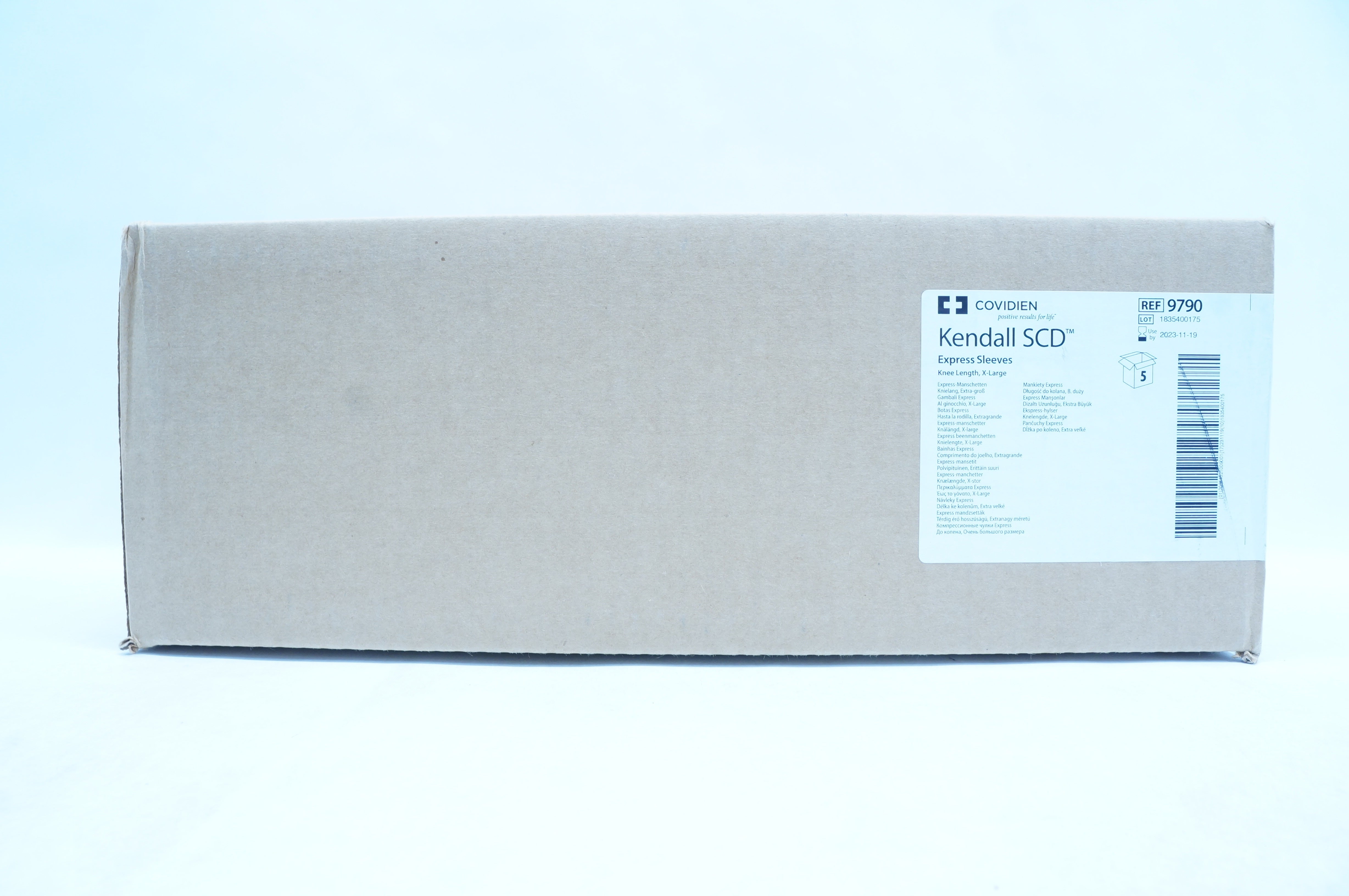 Covidien 9790 Kendall SCD Express Sleeves, Knee Length, X-Large - Box of 5