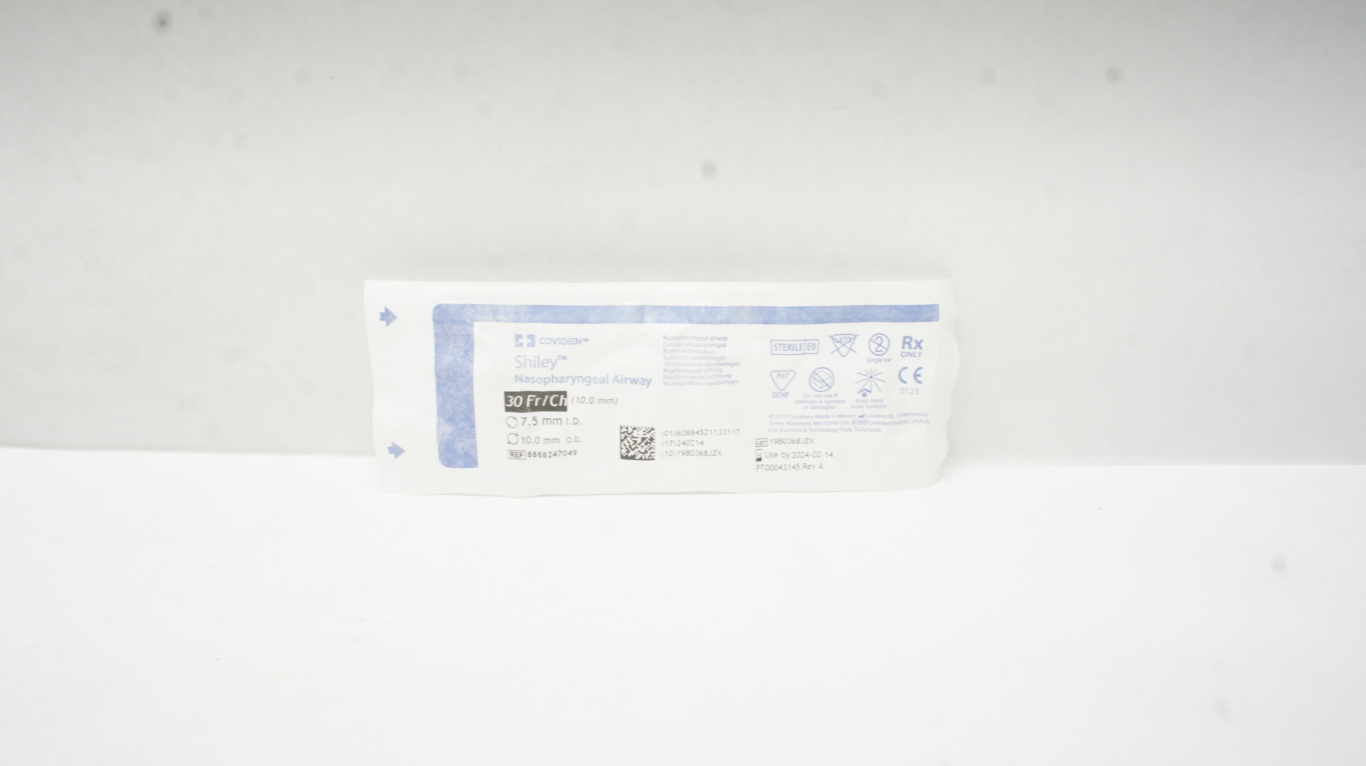 Covidien 8888247049 Shiley Nasopharyngeal Airway 30Fr/Ch 7.5mmID x 10.0mmOD (x)