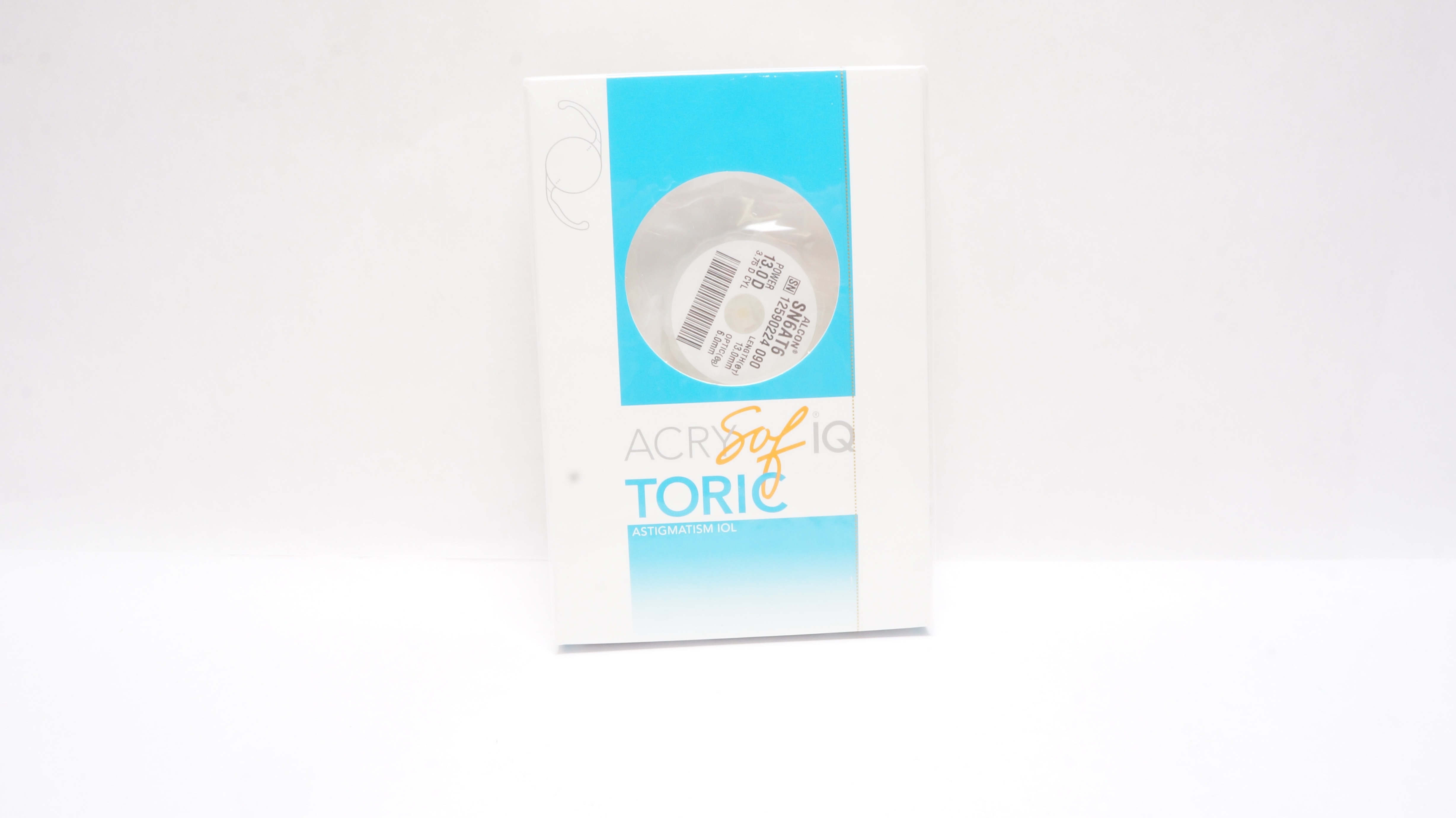 Alcon SN6AT6 AcrySof IQ Toric Astigmatism IOL 13.0D 3.75D CYL 13.0mm x 6.0mm (x)