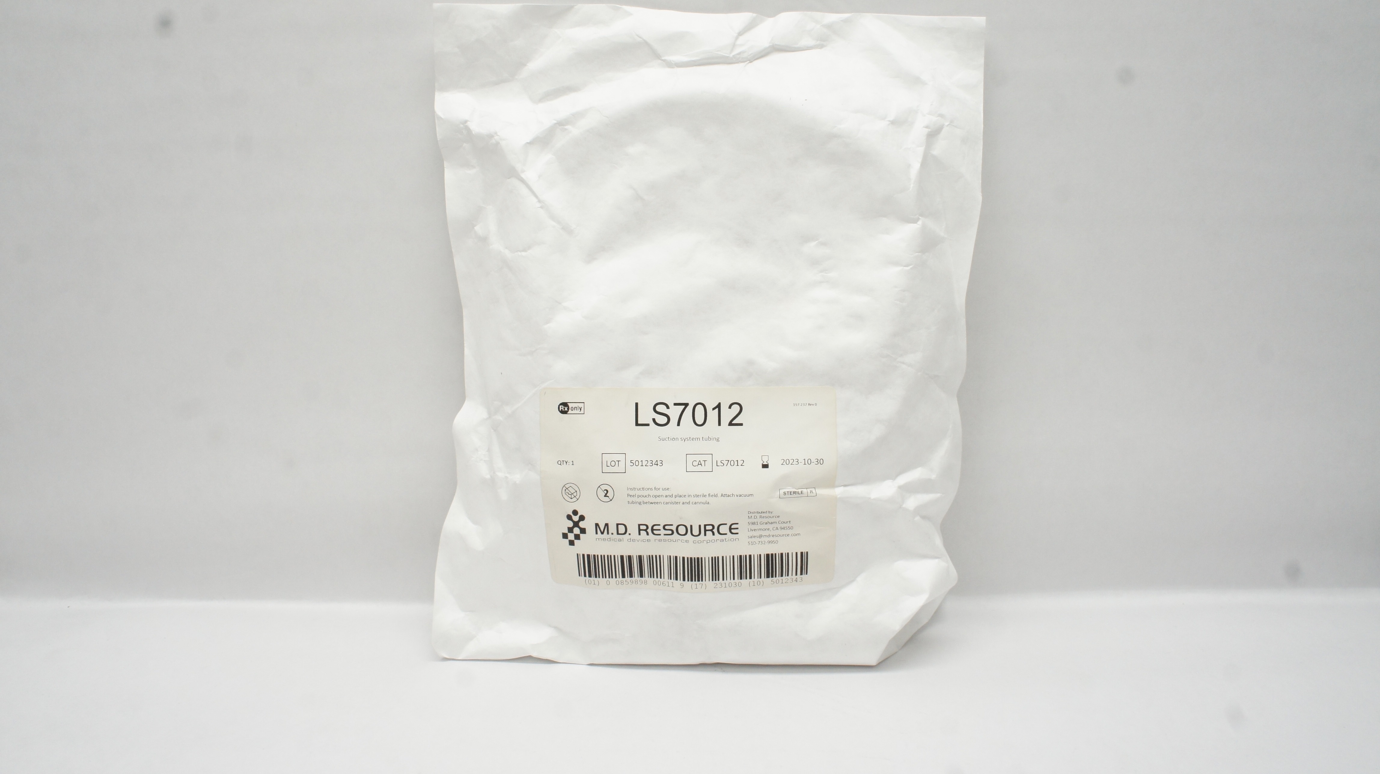 M.D.Resource LS7012 Suction System Tubing (x)