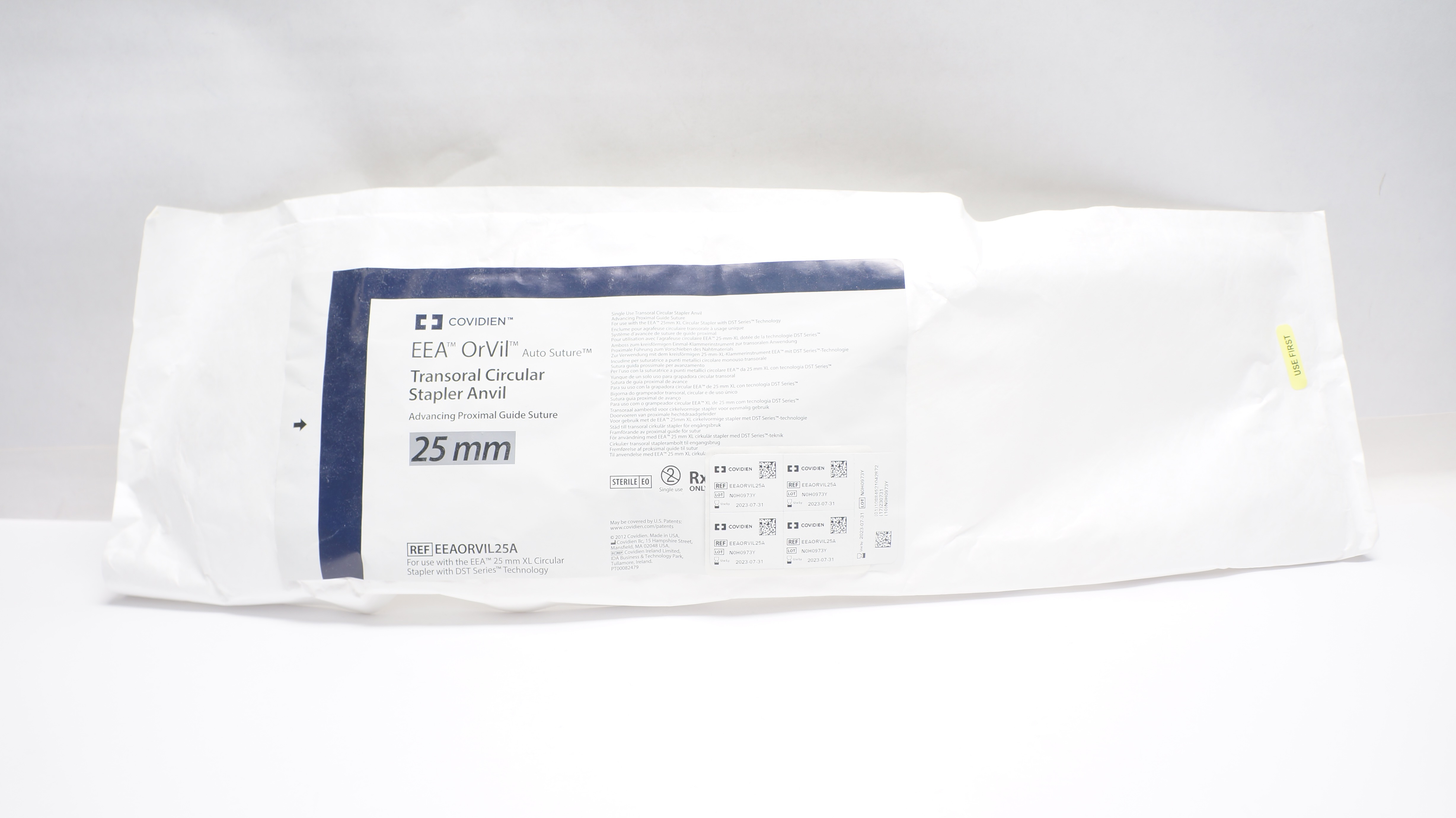 Covidien EEAORVIL25A EEA OrVil Transoral Circular Stapler Anvil 25mm (x)