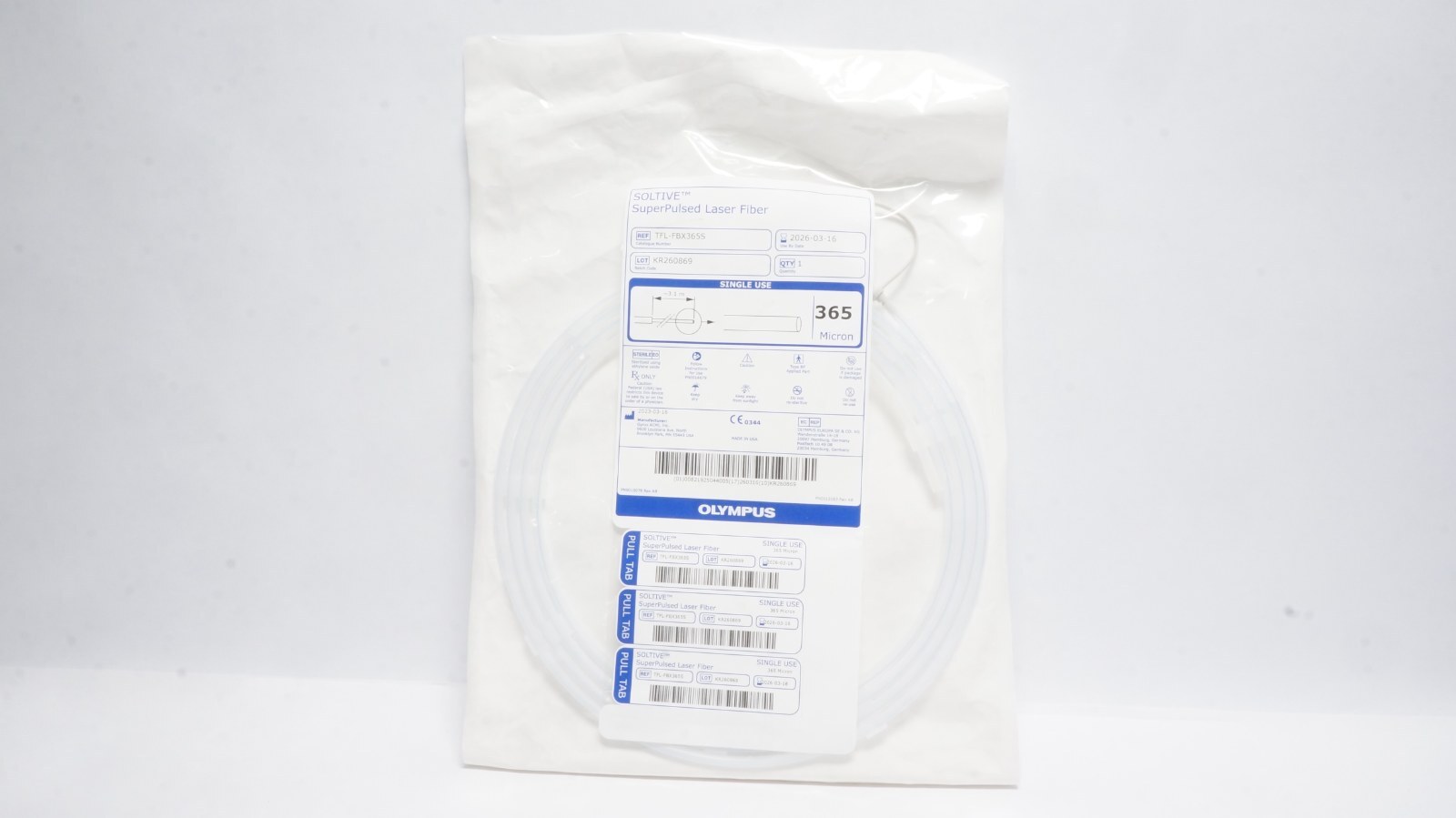 Olympus TFL-FBX365S SOLTIVE Laser Fiber 365 Micron ~3.1m