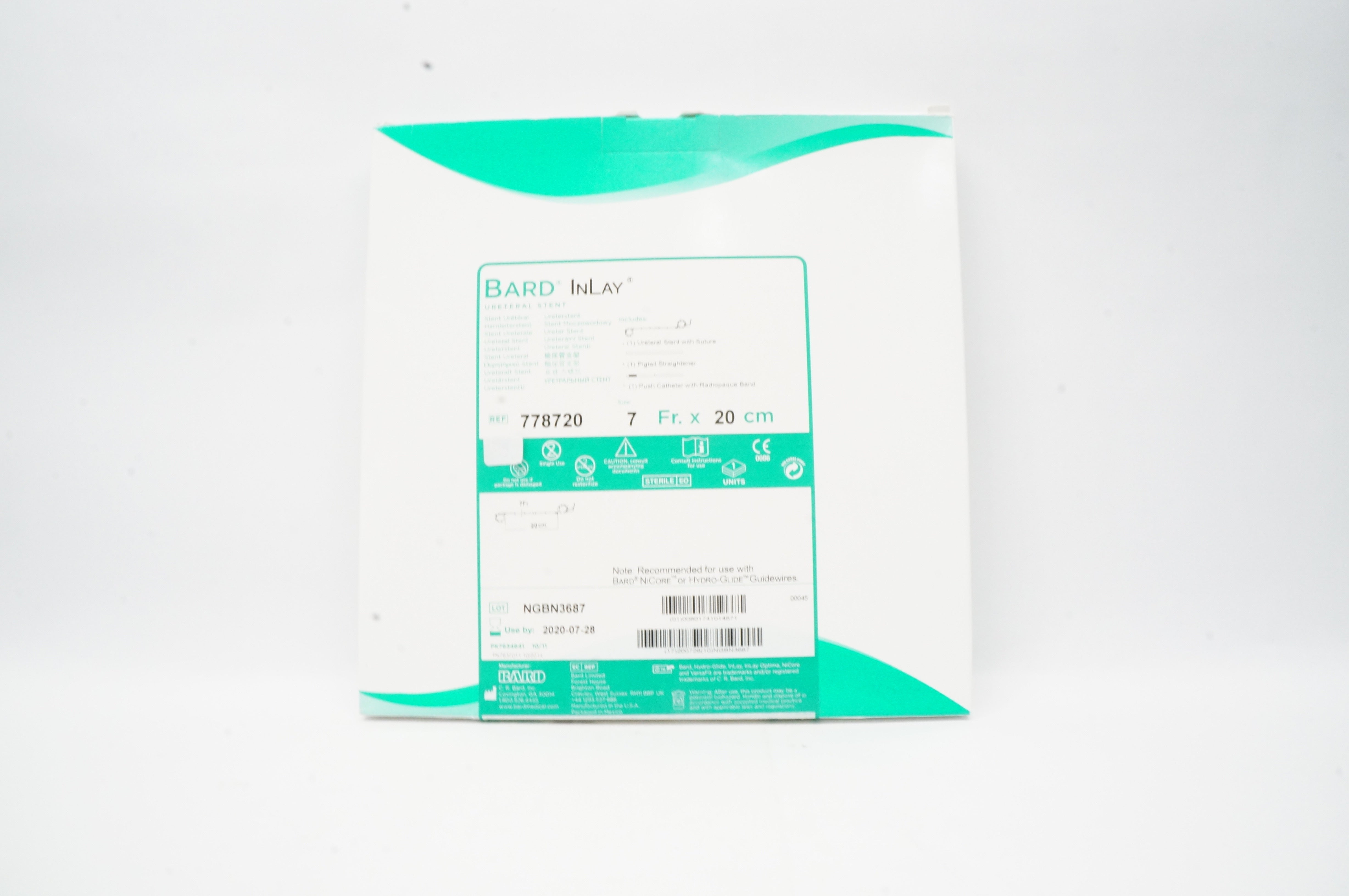 Bard  778720 Ureteral Stnt 7Fr. x 20cm (x)
