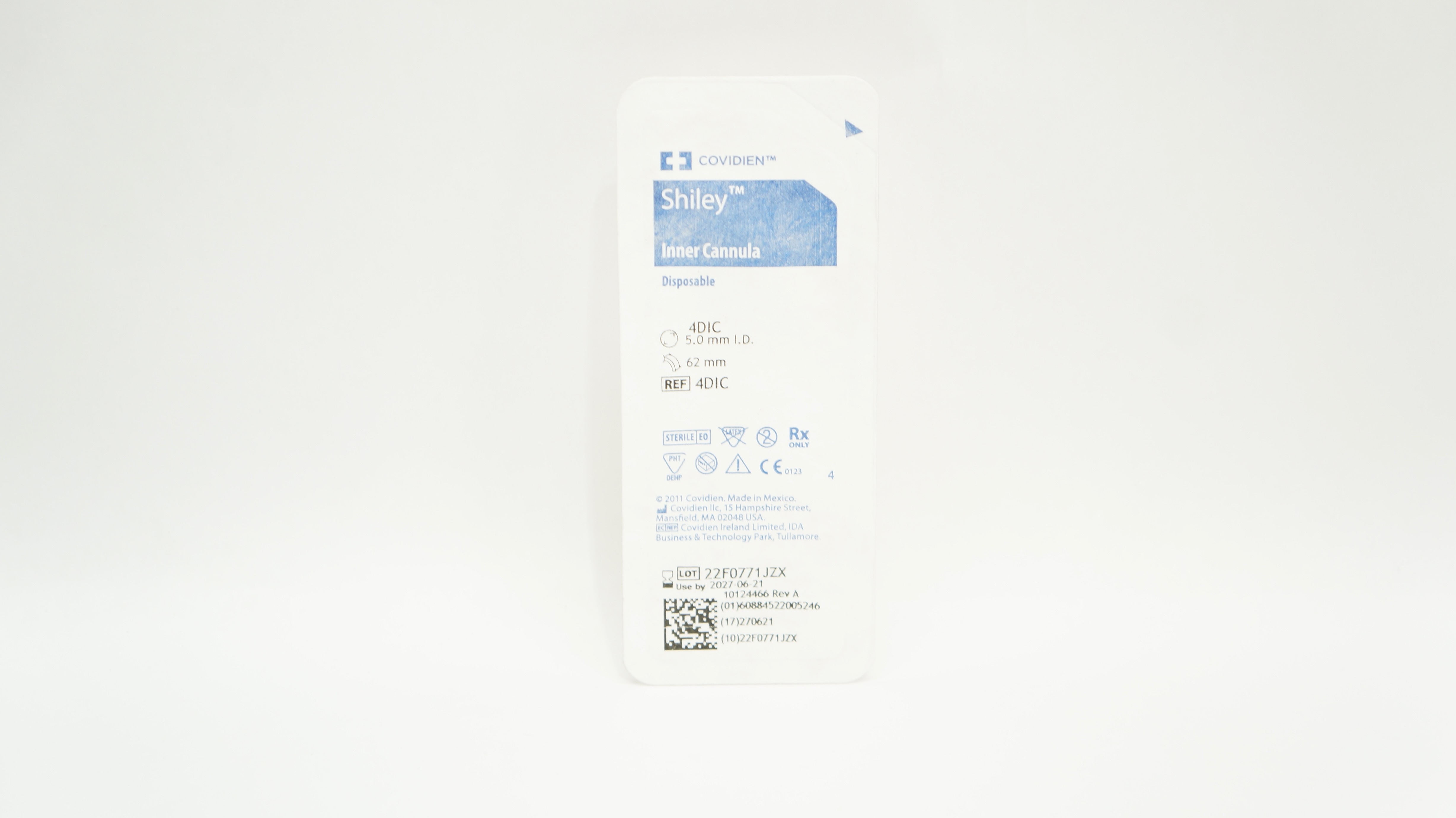 Covidien 4DIC Shiley Inner Cannula Disposable, 5mm x 62mm