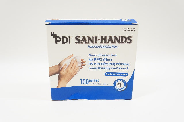 PDI D43600 SANI-HANDS Instant Sanitizing Wipes 5.0 x 8.0inch