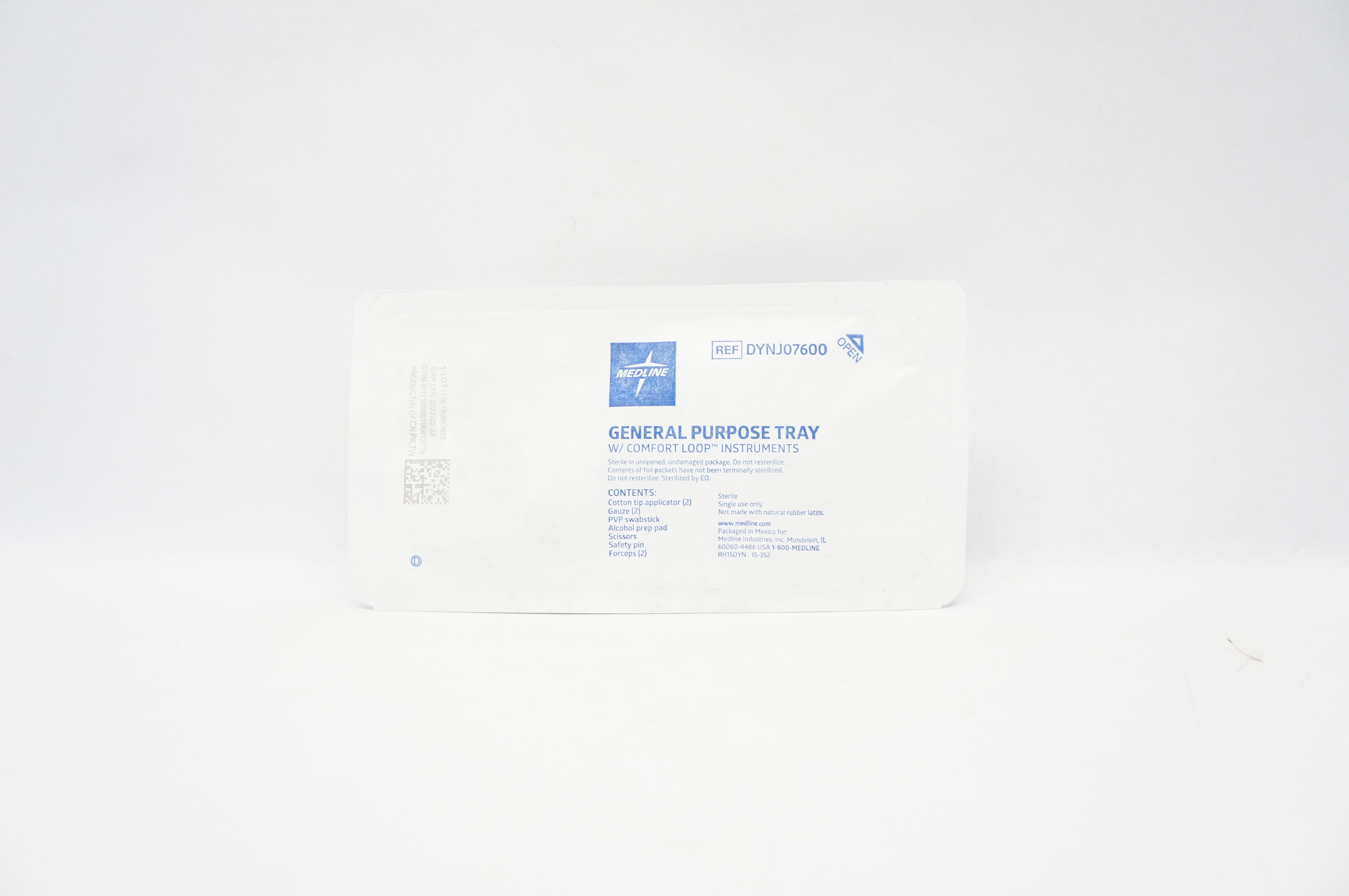 Medline DYNJ07600 General Purpose Tray W/ Comfort Loop Instruments (x)