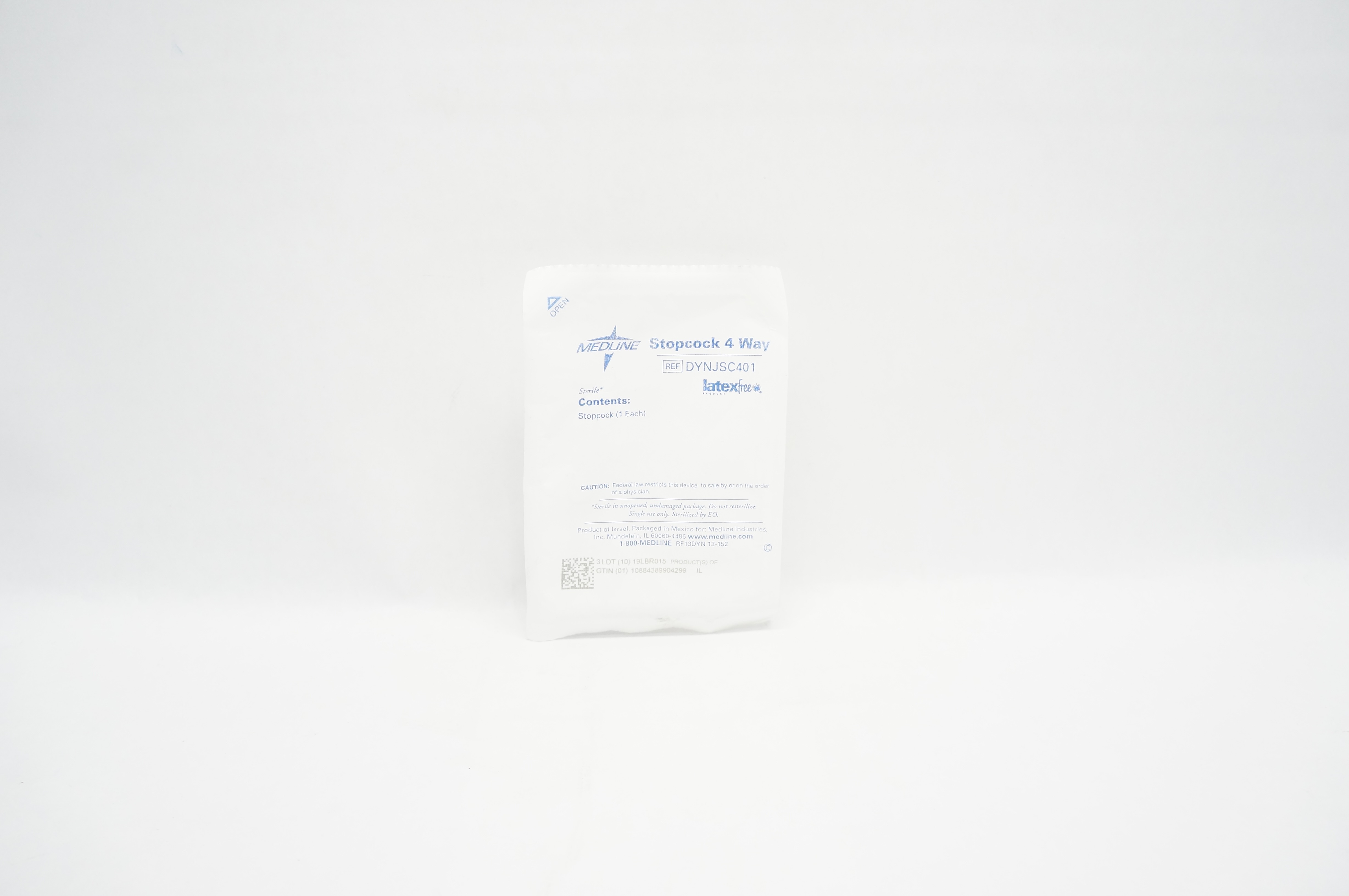 Medline DYNJSC401 Stopcock 4 Way